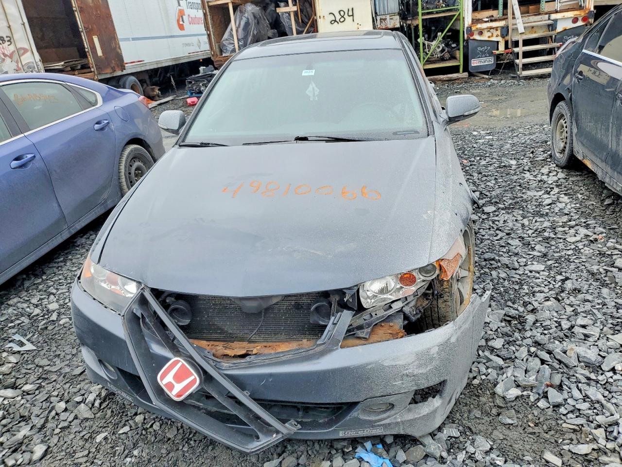 2007 Acura Tsx Charcoal vin: JH4CL95887C801208