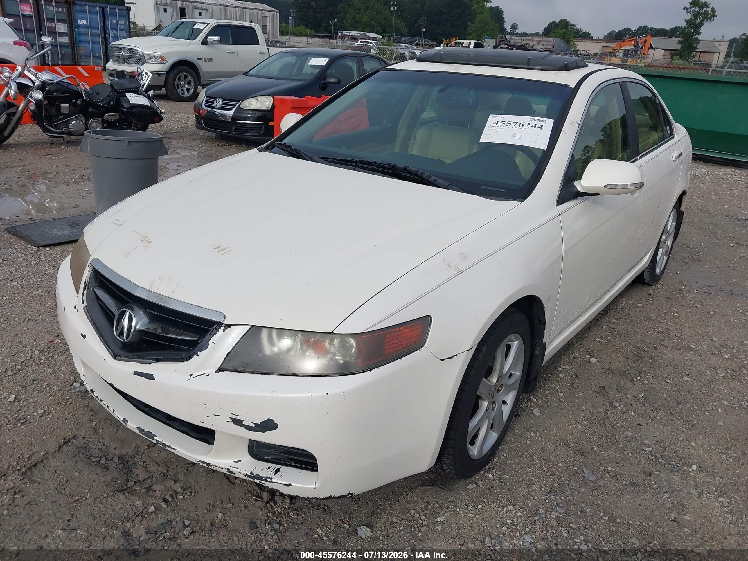 2004 Acura Tsx   White vin: JH4CL95894C008771