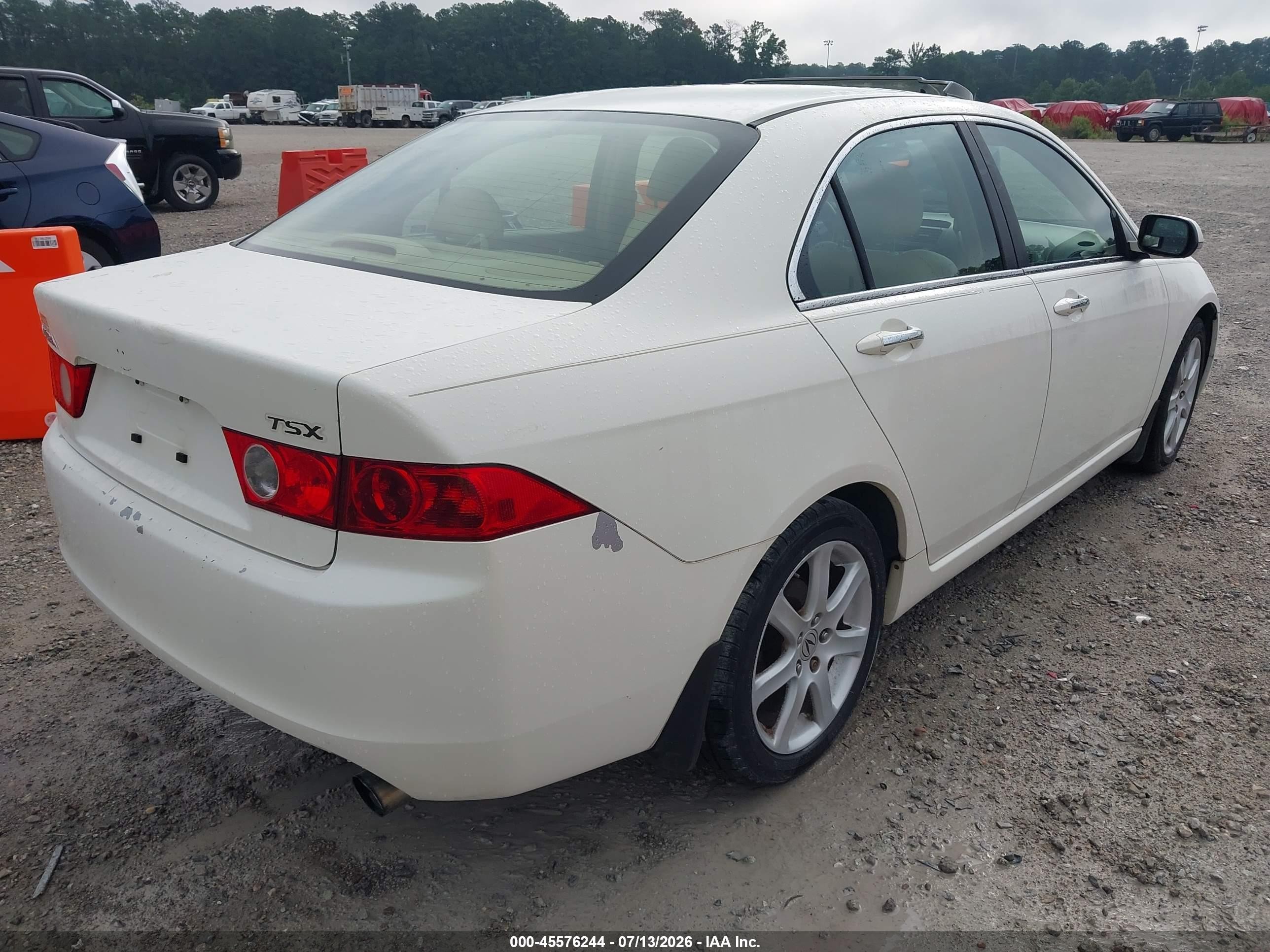 2004 Acura Tsx   White vin: JH4CL95894C008771