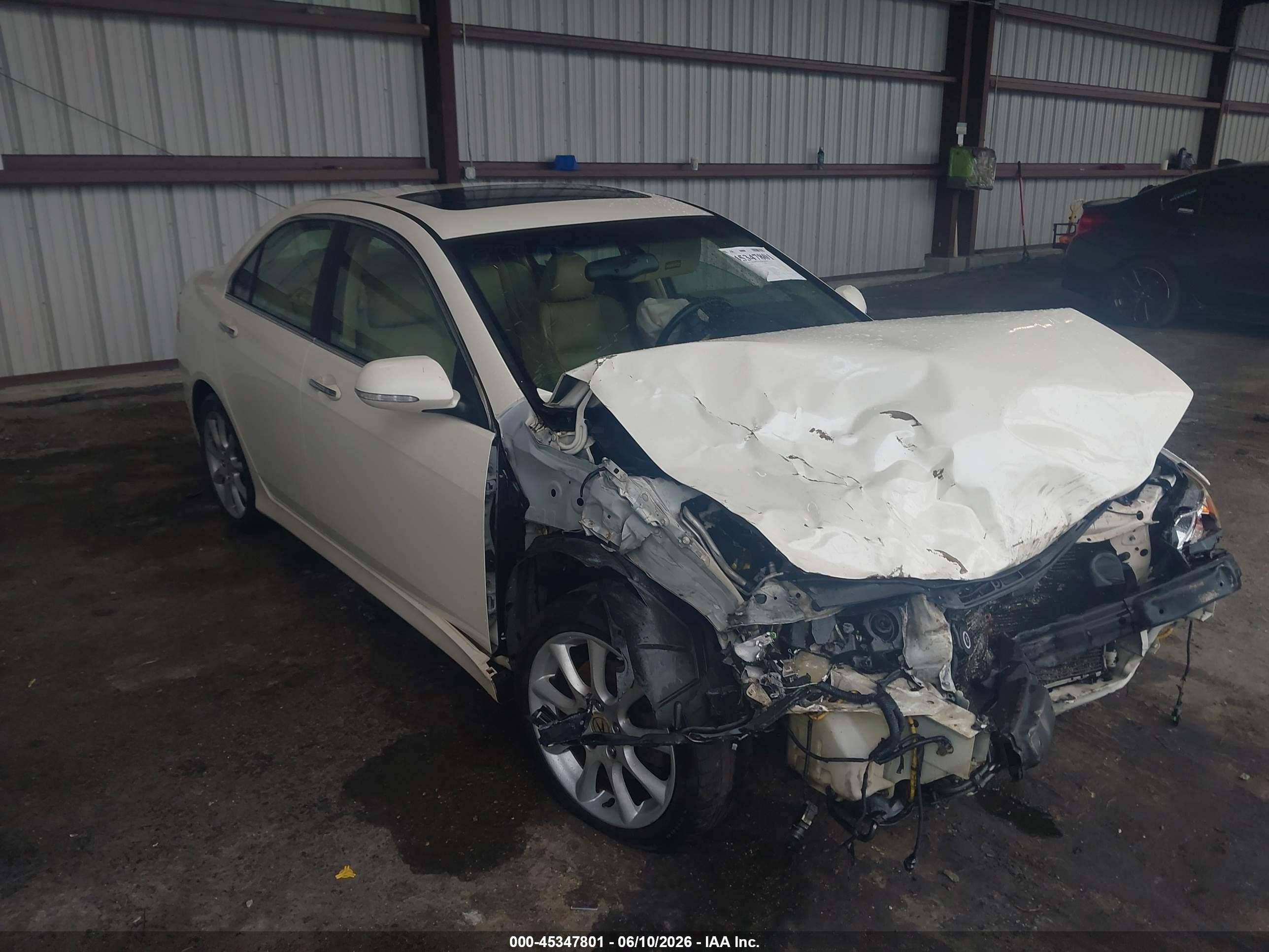2006 Acura Tsx   White vin: JH4CL95896C007946