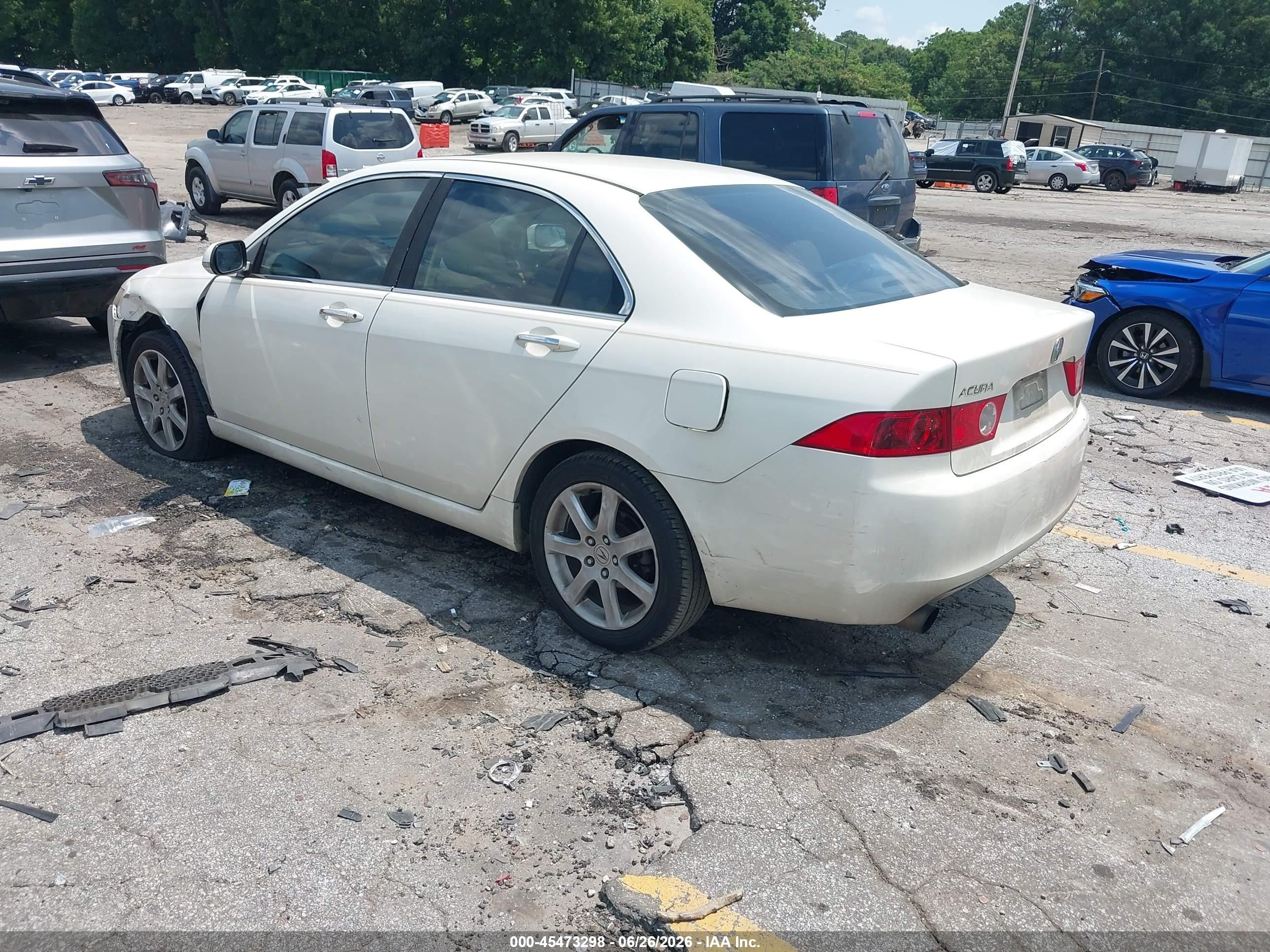 2004 Acura Tsx   White vin: JH4CL958X4C000937