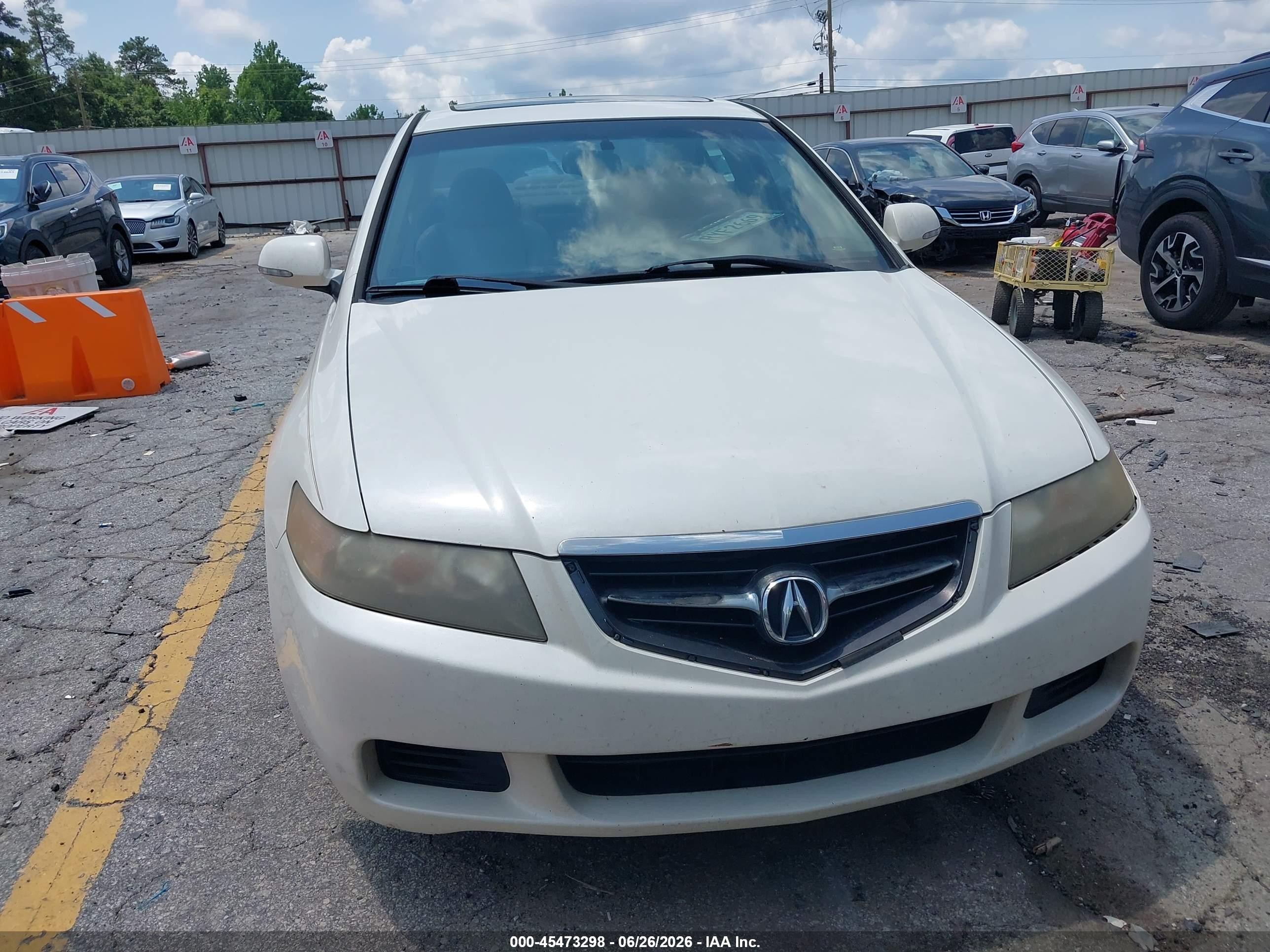 2004 Acura Tsx   White vin: JH4CL958X4C000937