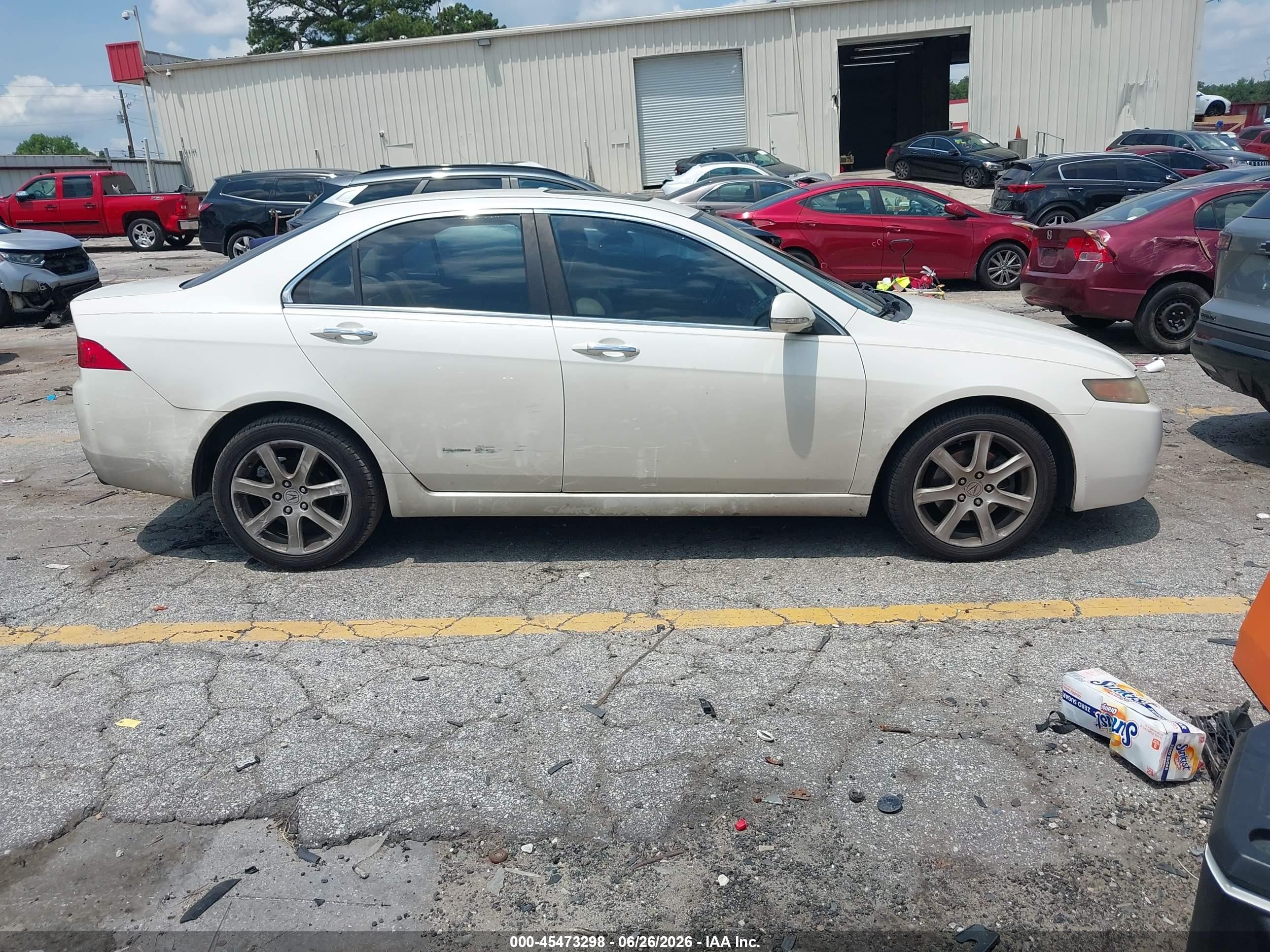 2004 Acura Tsx   White vin: JH4CL958X4C000937