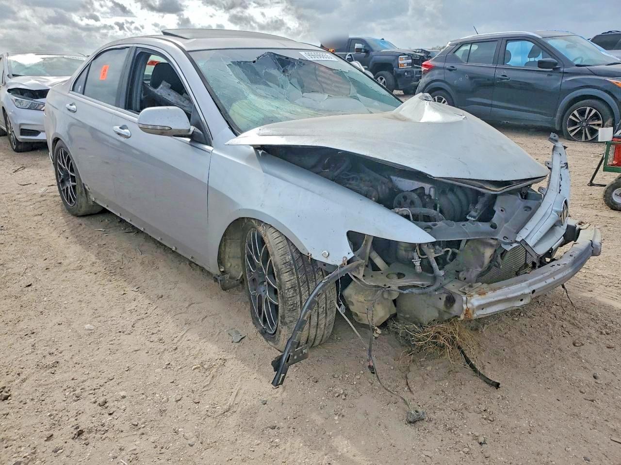 2004 Acura Tsx Серебряный vin: JH4CL958X4C005877