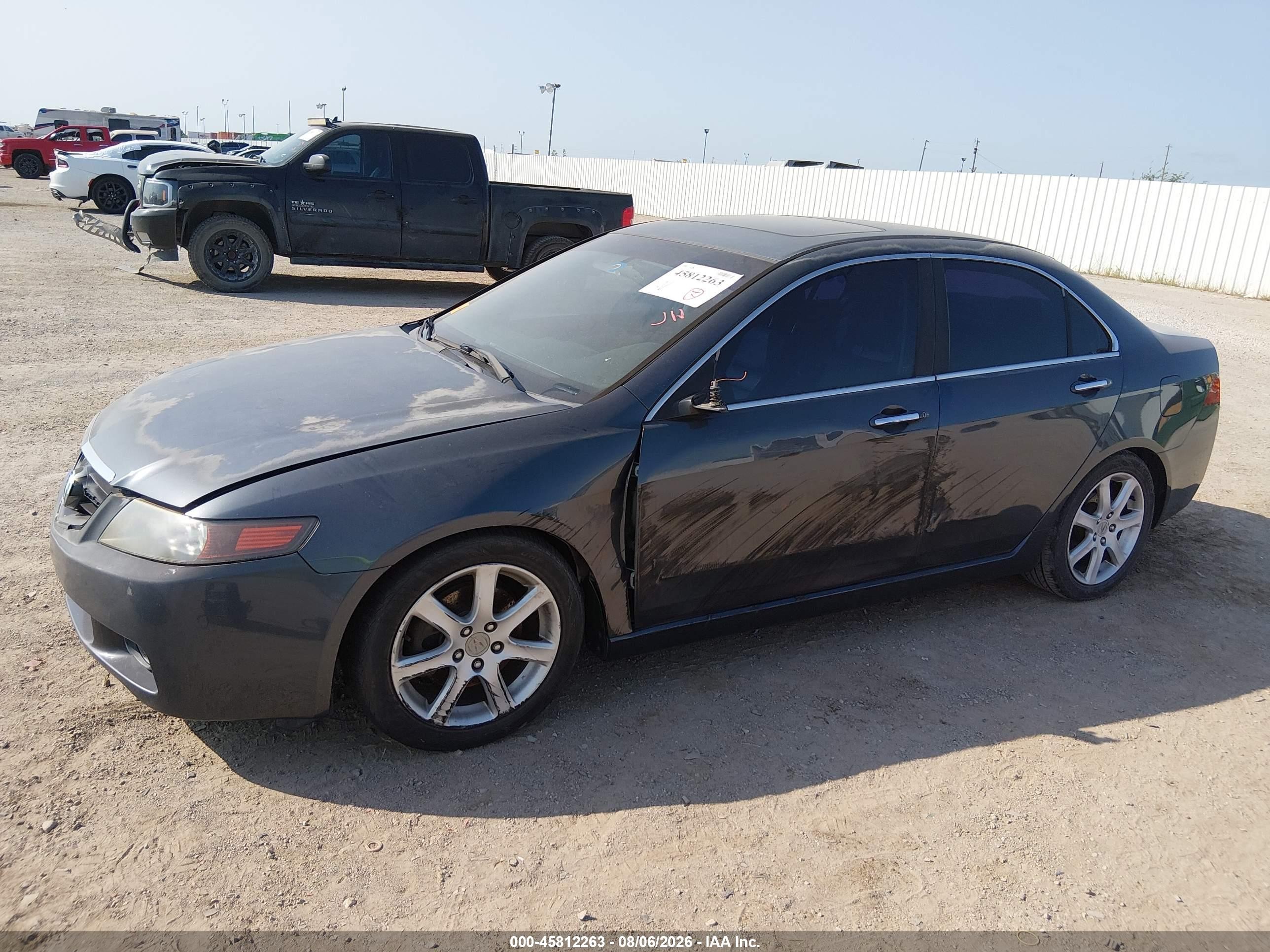 2004 Acura Tsx Gray vin: JH4CL95904C024351