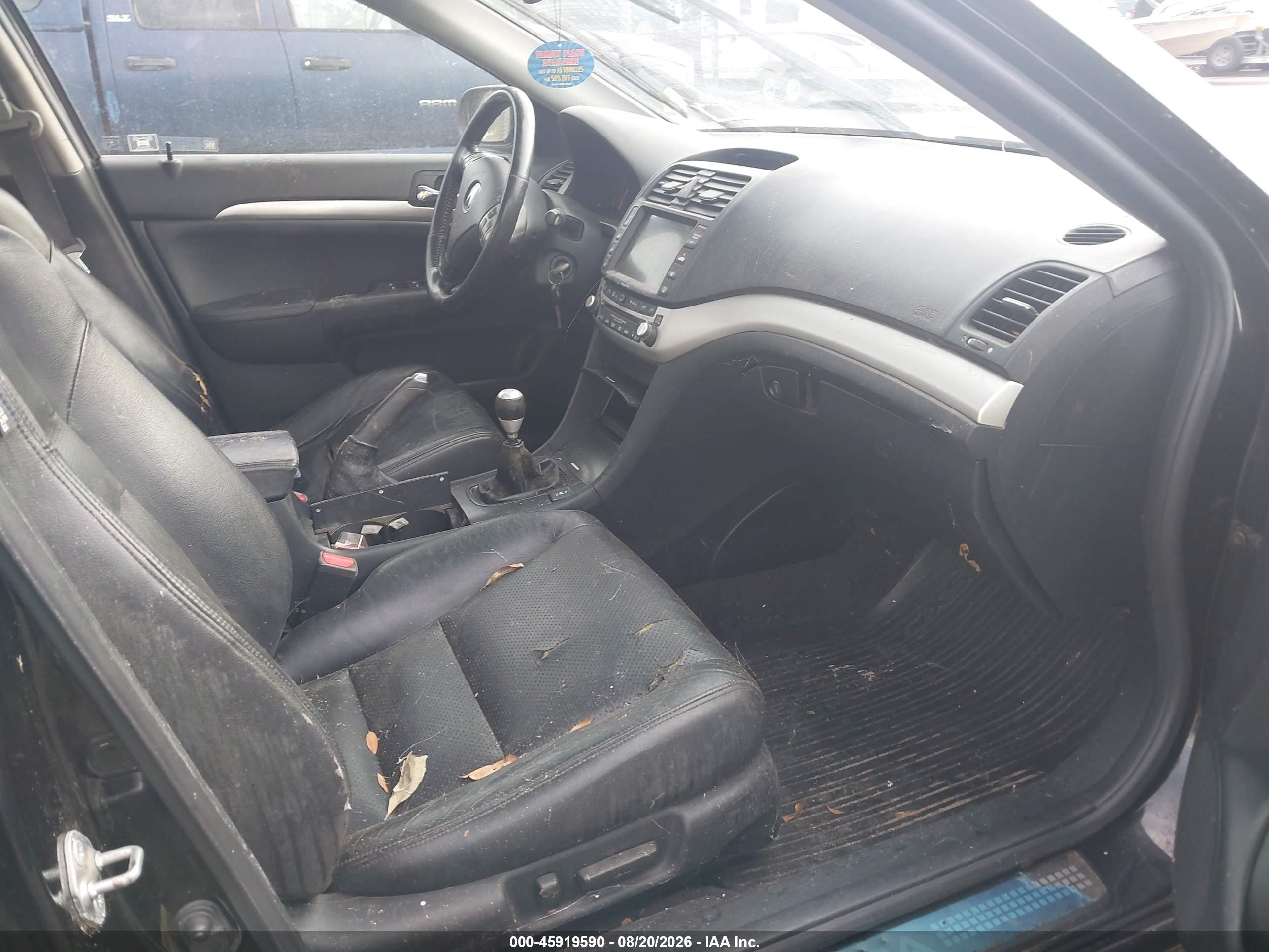 2005 Acura Tsx   Black vin: JH4CL95965C022122
