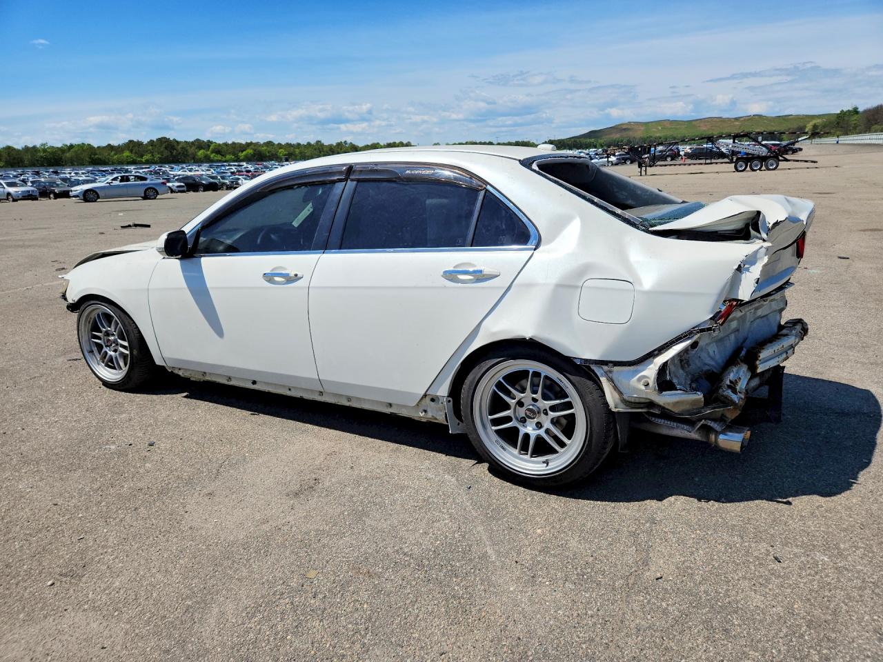 2008 Acura Tsx White vin: JH4CL95968C016843