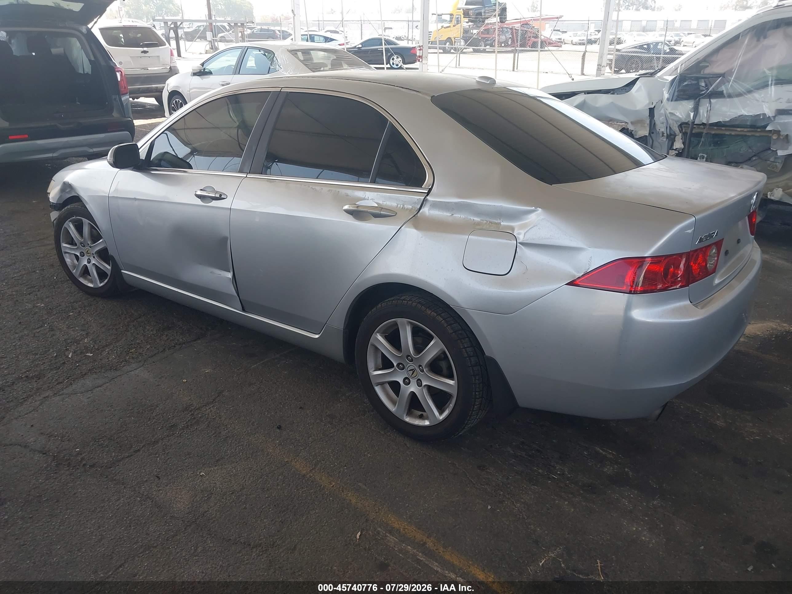 2005 Acura Tsx   Silver vin: JH4CL95975C025188