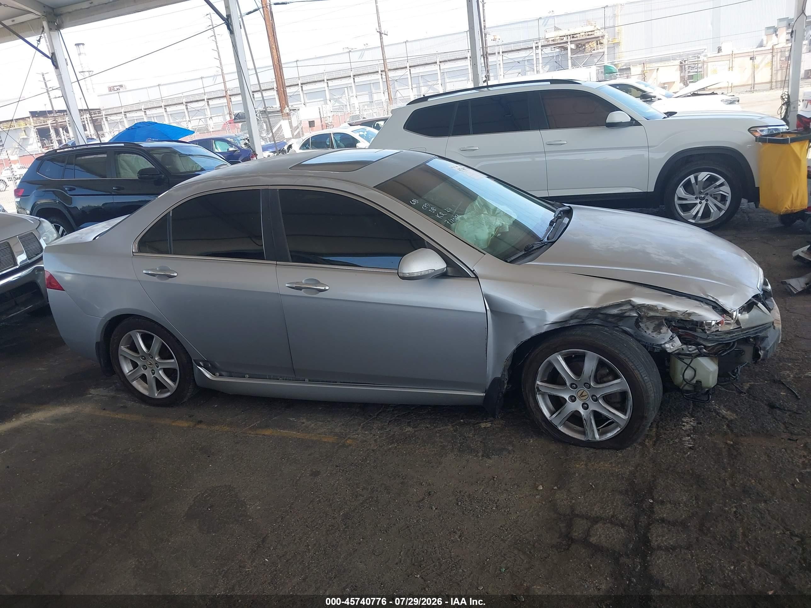 2005 Acura Tsx   Silver vin: JH4CL95975C025188