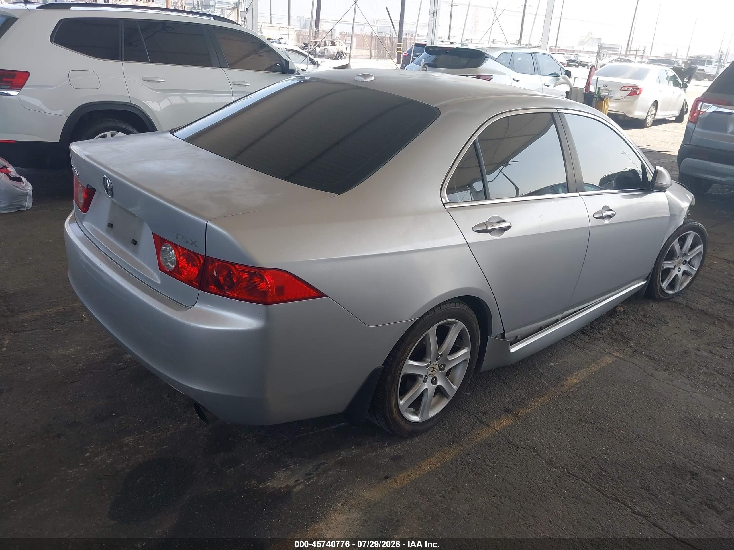 2005 Acura Tsx   Silver vin: JH4CL95975C025188