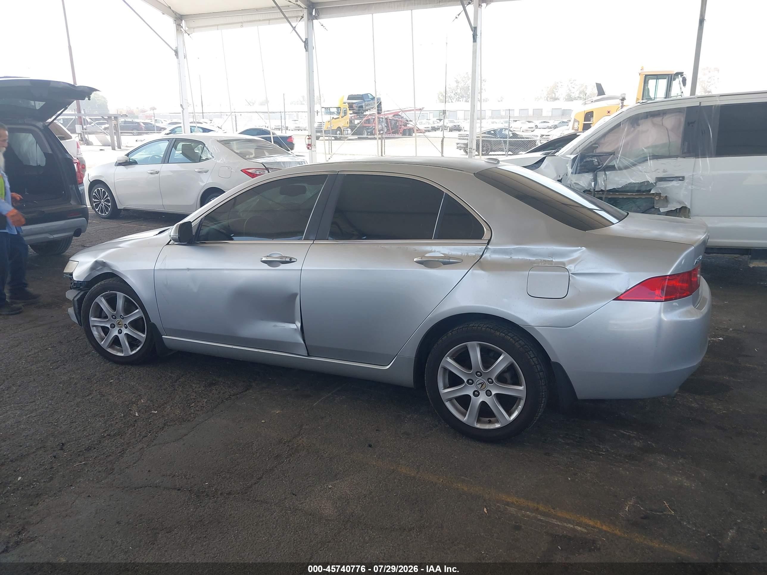 2005 Acura Tsx   Silver vin: JH4CL95975C025188