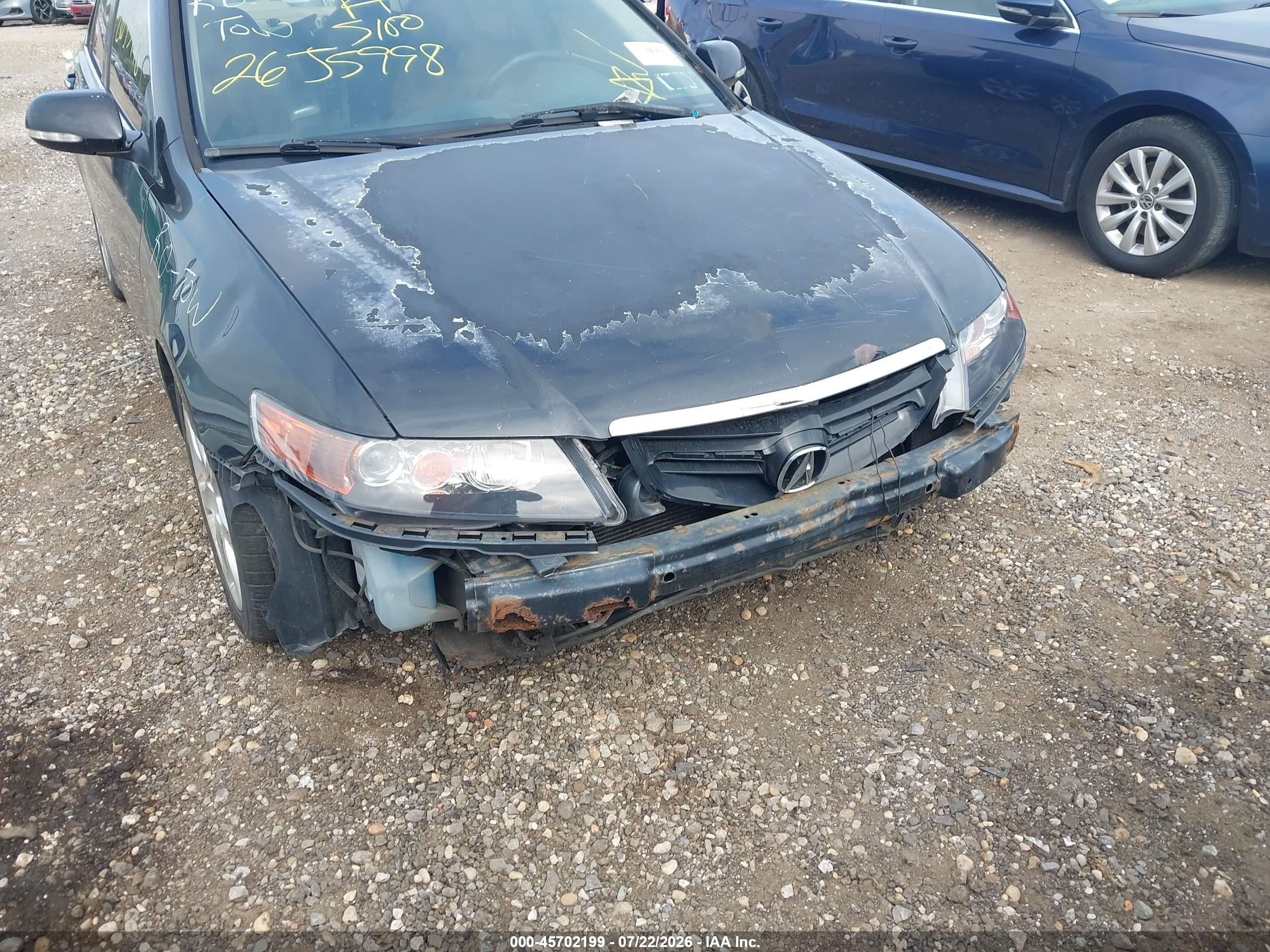 2004 Acura Tsx   Black vin: JH4CL95994C003014