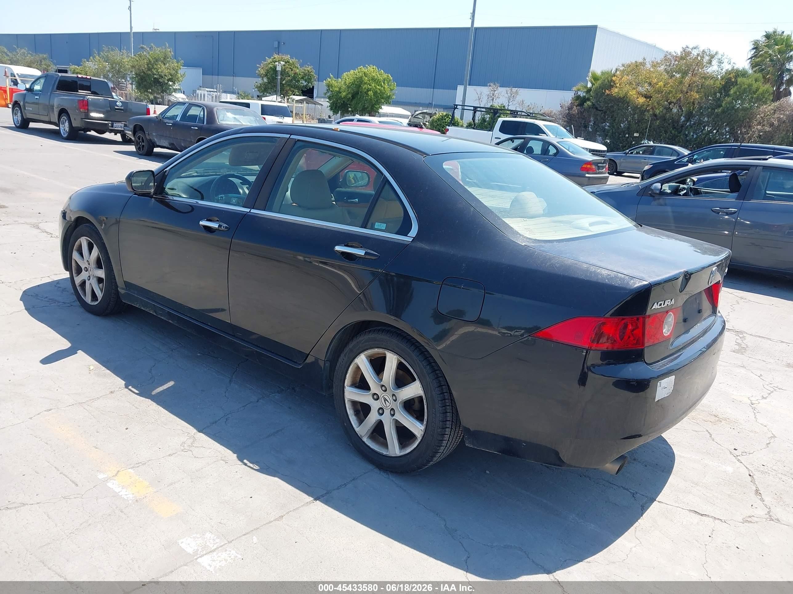 2004 Acura Tsx   Black vin: JH4CL96804C000296