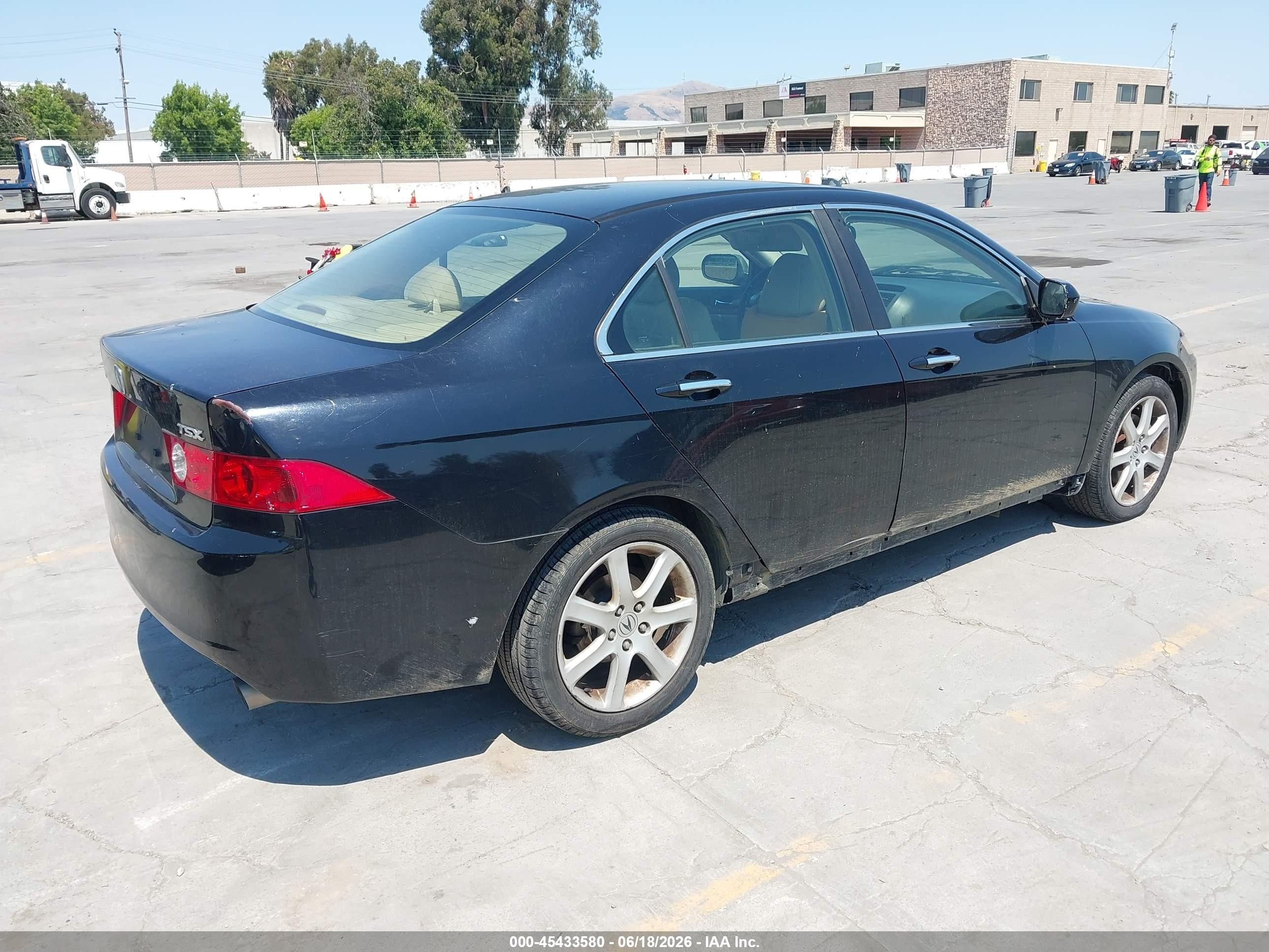 2004 Acura Tsx   Black vin: JH4CL96804C000296