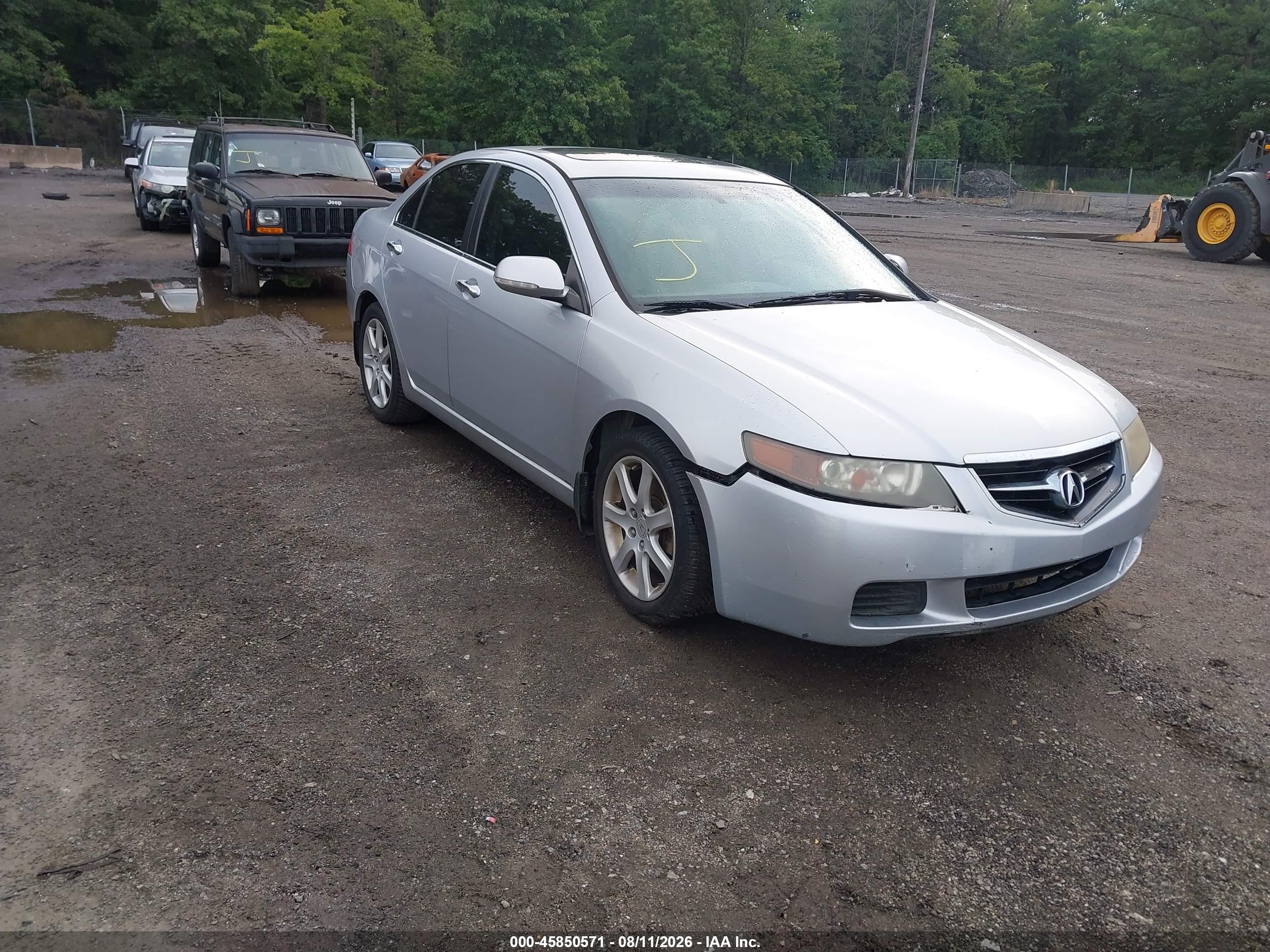 2004 Acura Tsx   Silver vin: JH4CL96804C022248