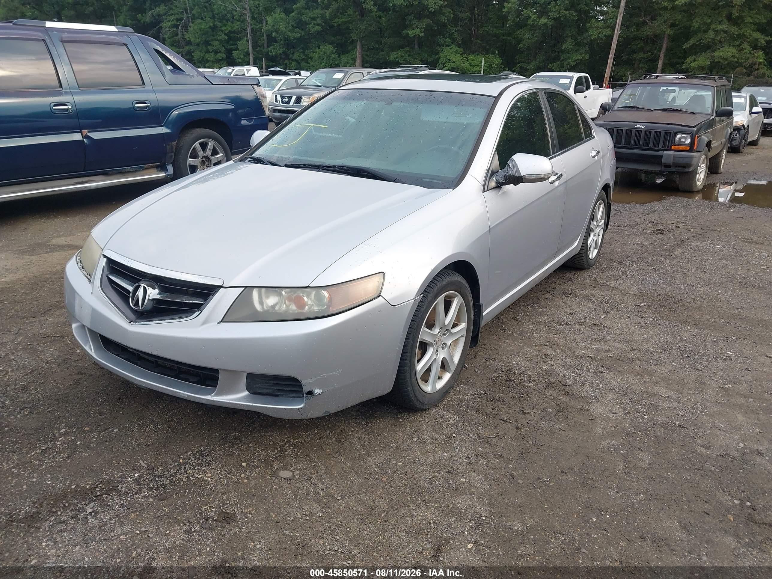 2004 Acura Tsx   Silver vin: JH4CL96804C022248