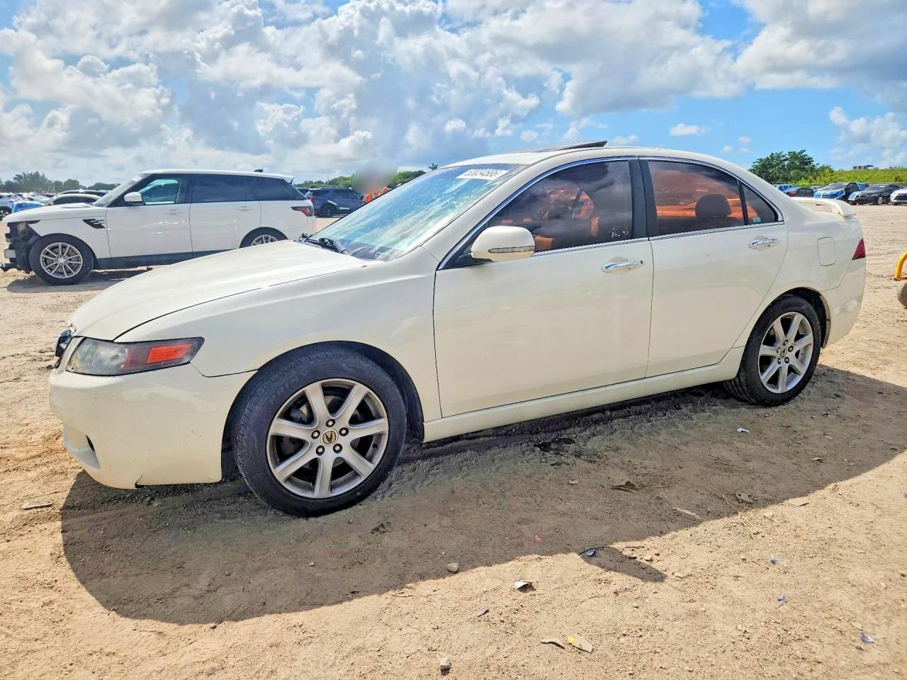 2004 Acura Tsx White vin: JH4CL96804C045562