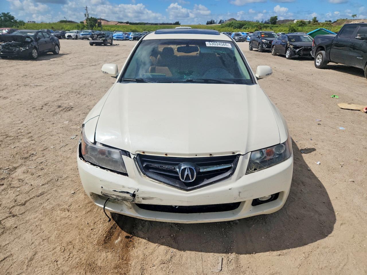 2004 Acura Tsx White vin: JH4CL96804C045562