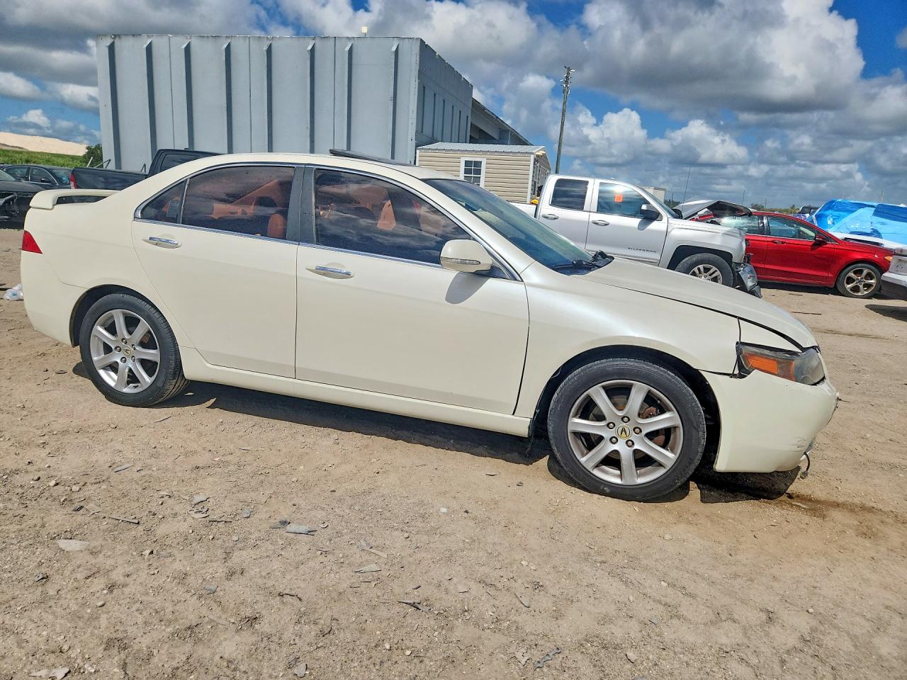 2004 Acura Tsx White vin: JH4CL96804C045562