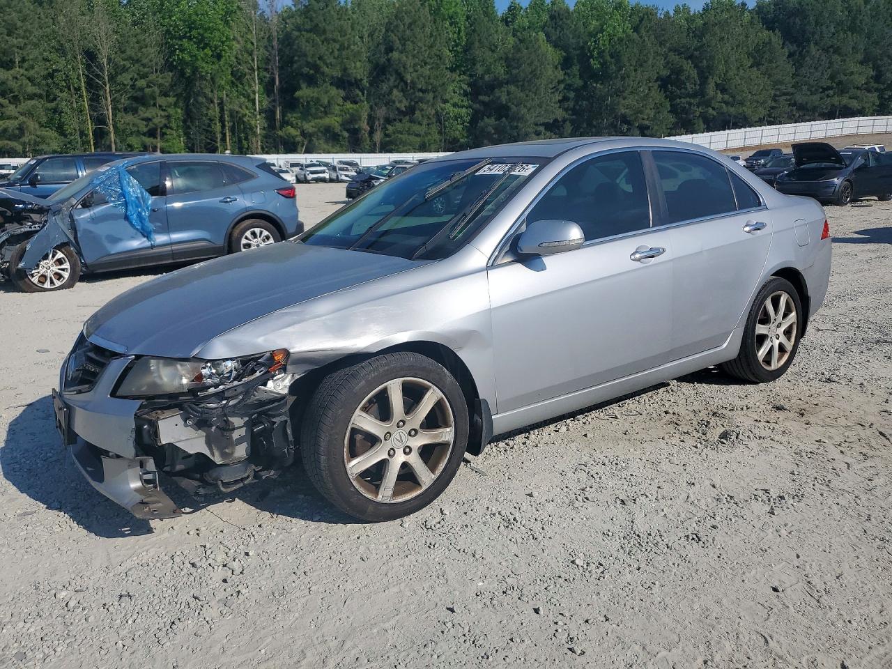 2005 Acura Tsx Silver vin: JH4CL96805C018265
