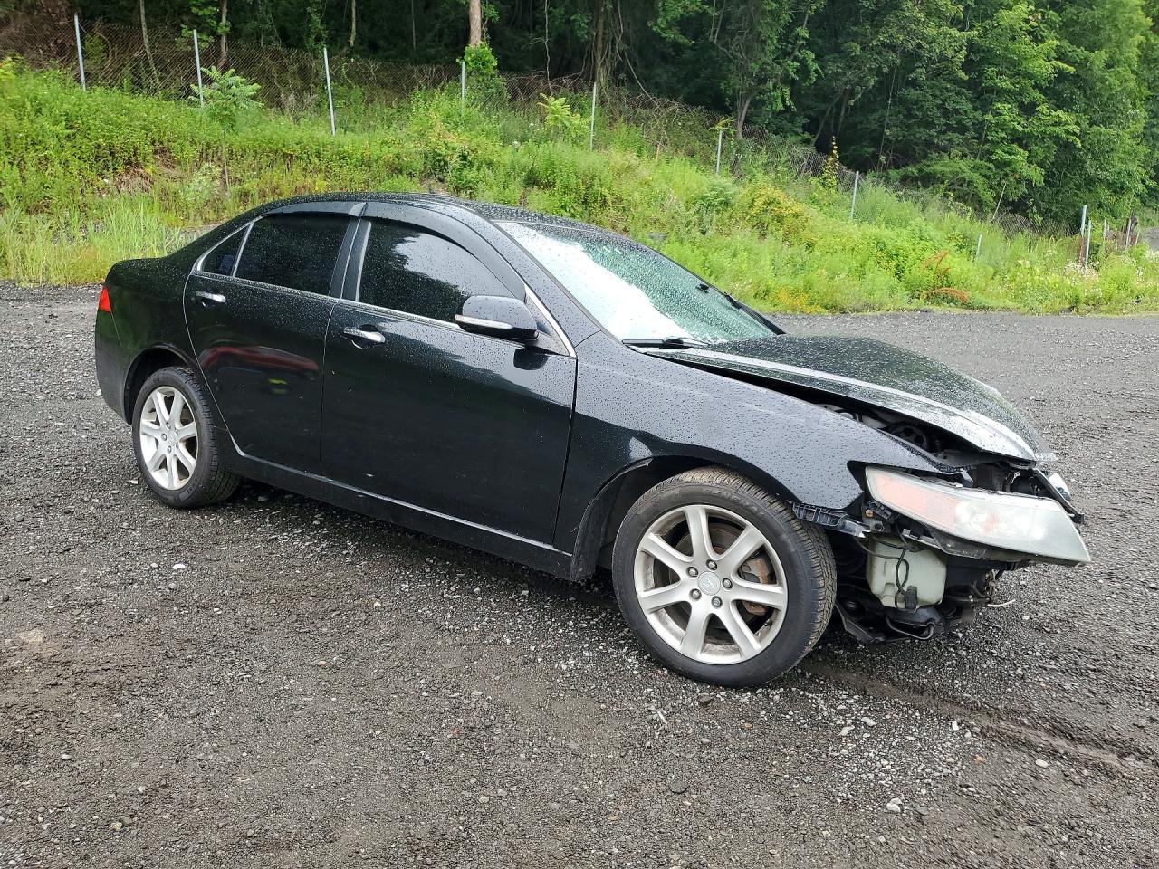 2005 Acura Tsx Black vin: JH4CL96805C019948