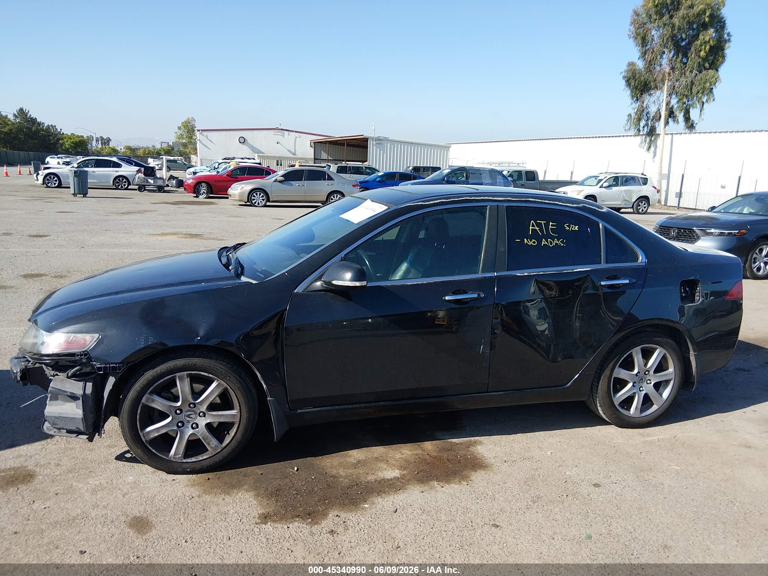 2005 Acura Tsx Black vin: JH4CL96805C027693
