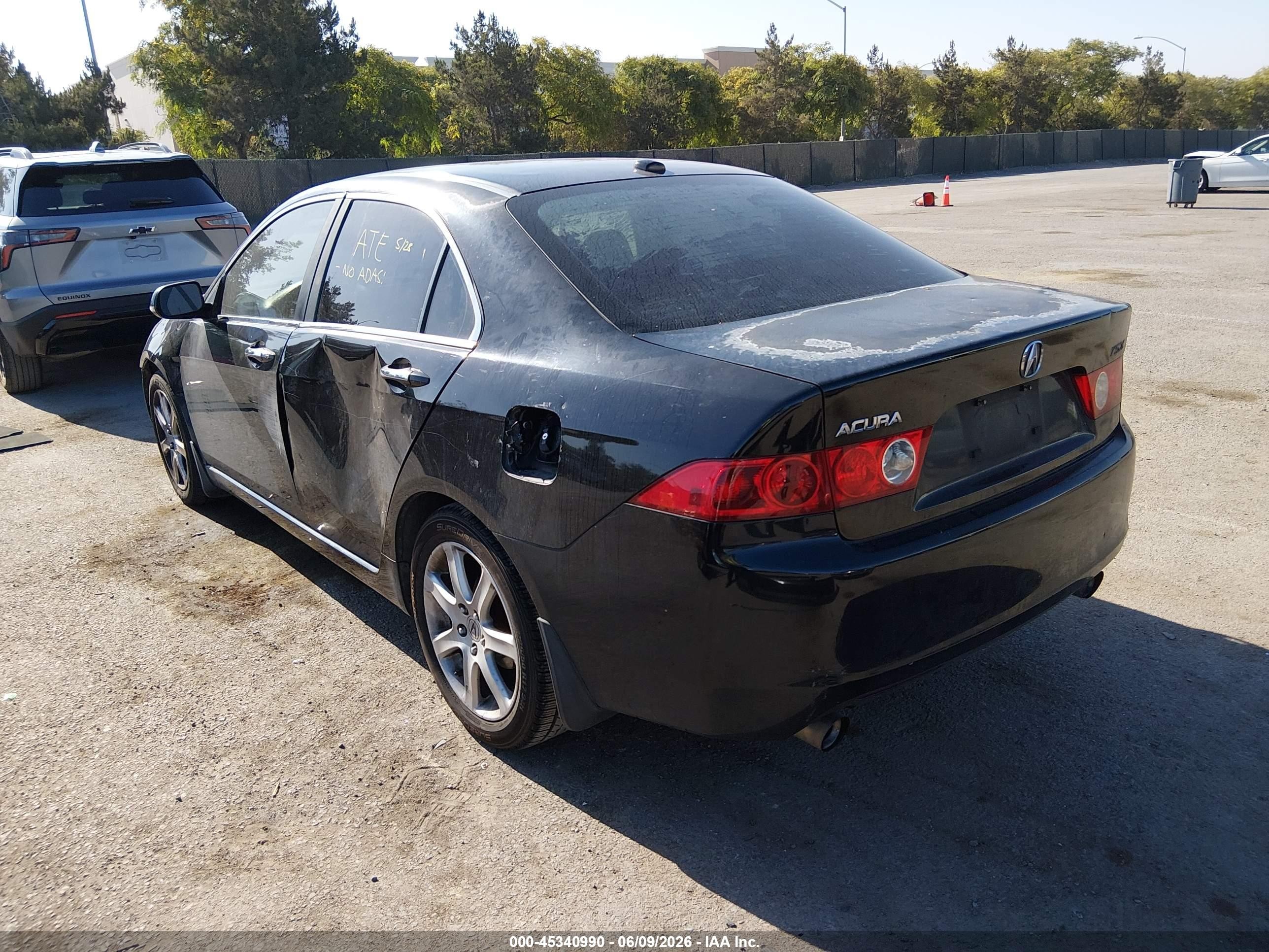 2005 Acura Tsx Black vin: JH4CL96805C027693