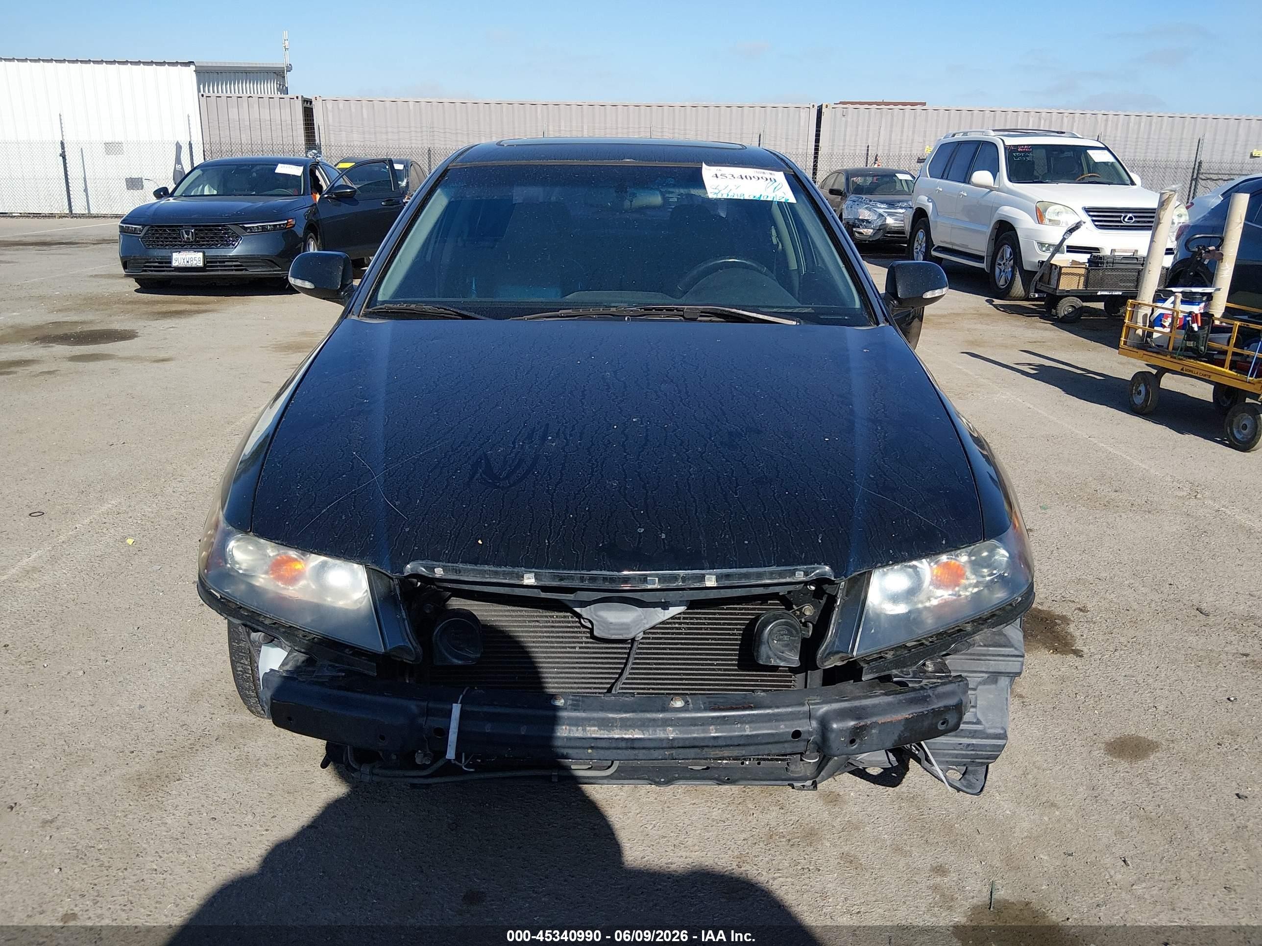 2005 Acura Tsx Black vin: JH4CL96805C027693