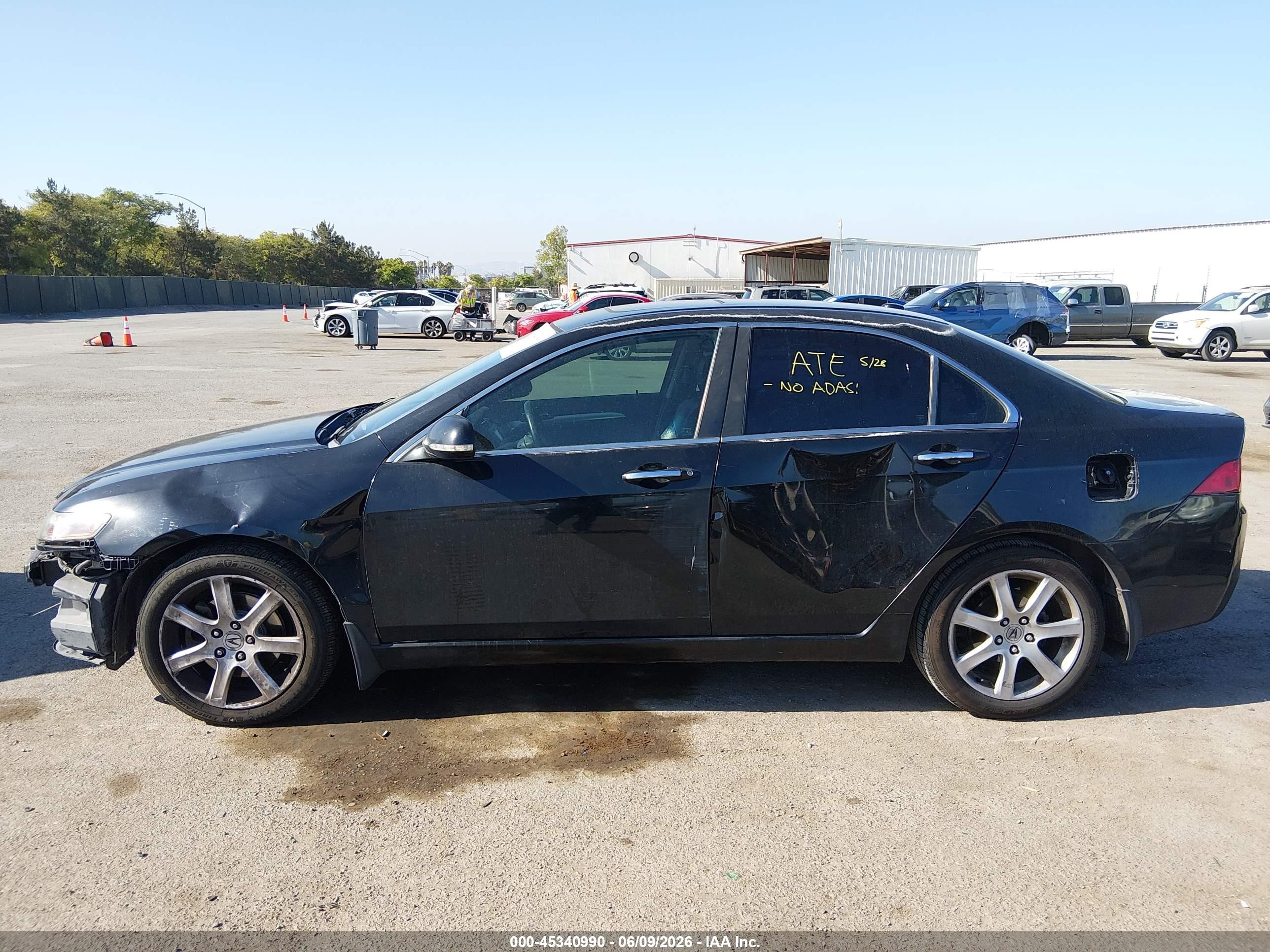 2005 Acura Tsx Black vin: JH4CL96805C027693
