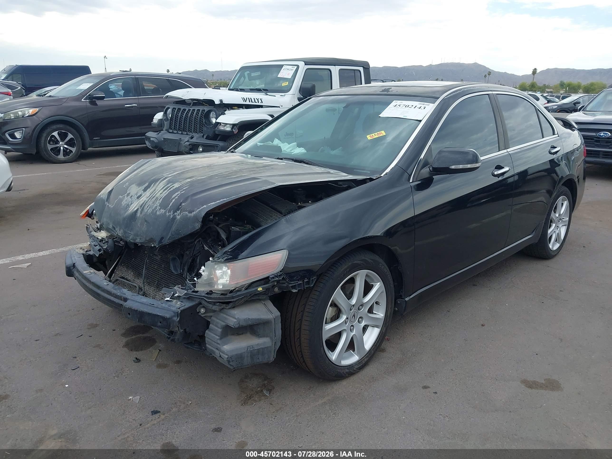 2005 Acura Tsx   Black vin: JH4CL96805C027810