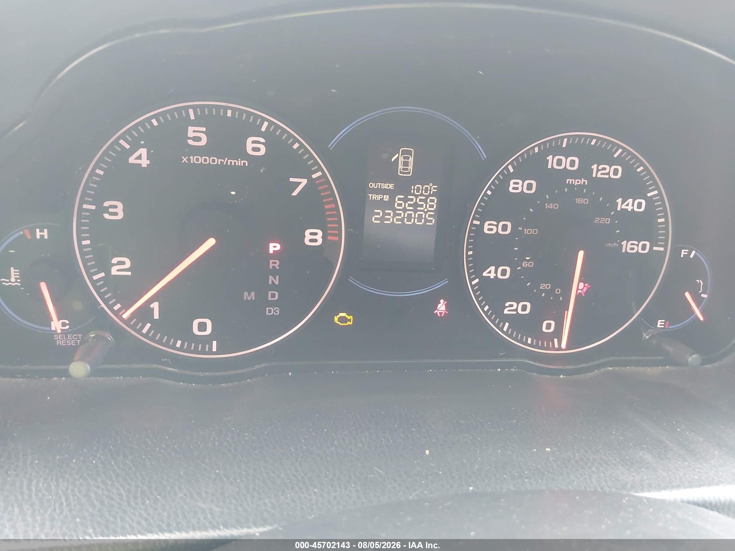 2005 Acura Tsx   Black vin: JH4CL96805C027810