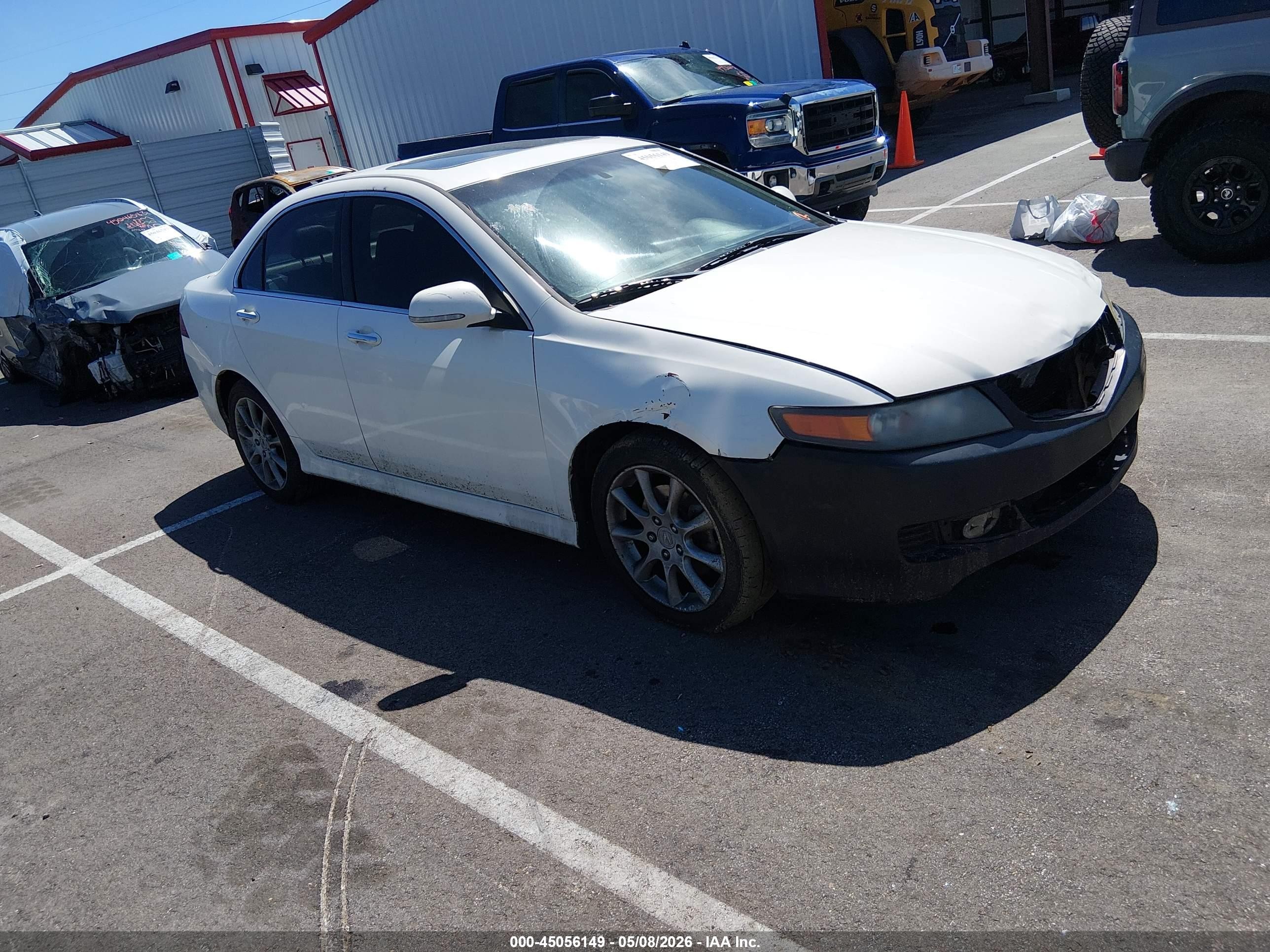 2006 Acura Tsx White vin: JH4CL96806C025640