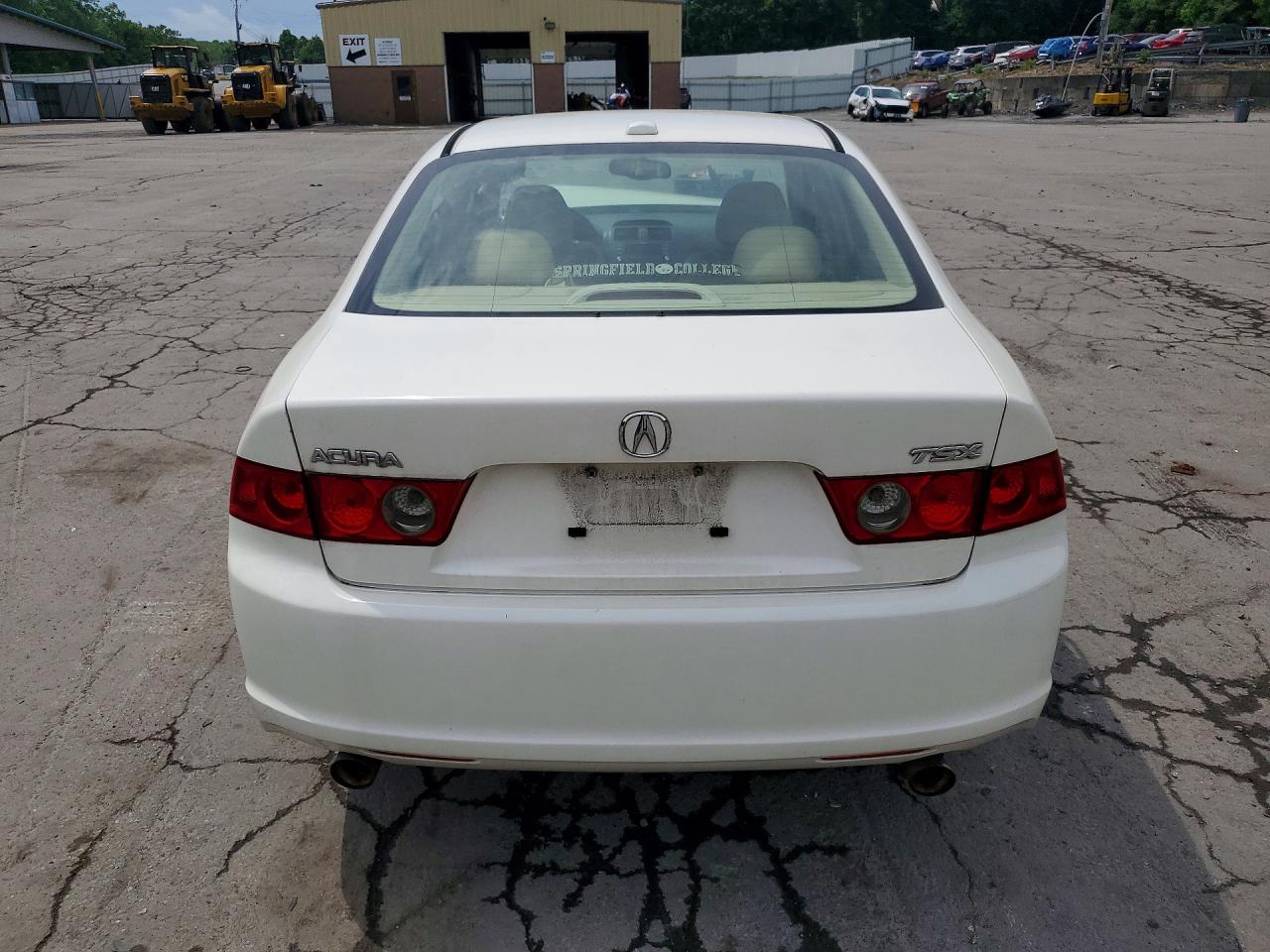 2006 Acura Tsx White vin: JH4CL96806C037609