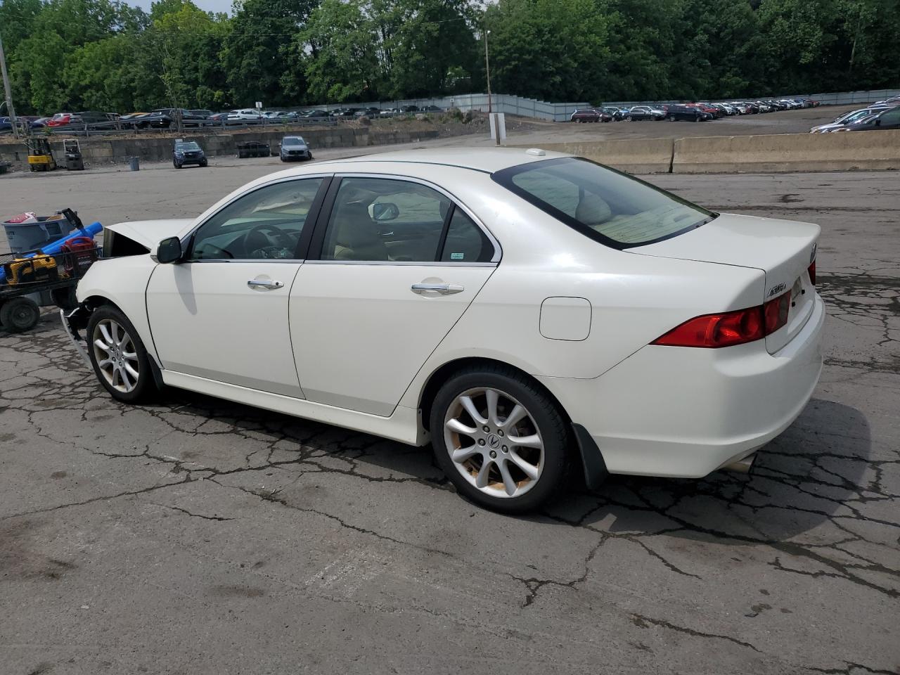2006 Acura Tsx White vin: JH4CL96806C037609
