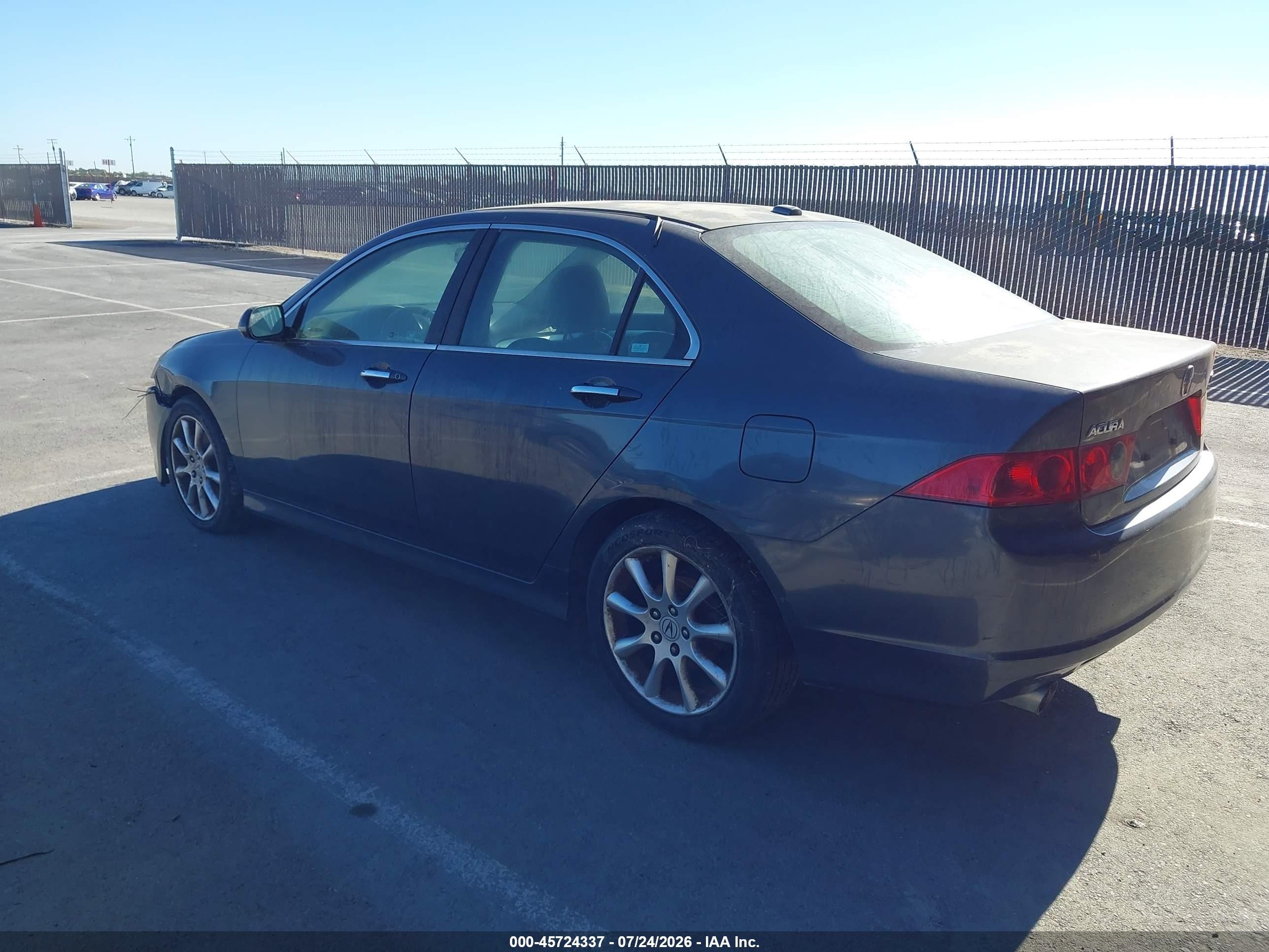 2007 Acura Tsx   Gray vin: JH4CL96807C013232