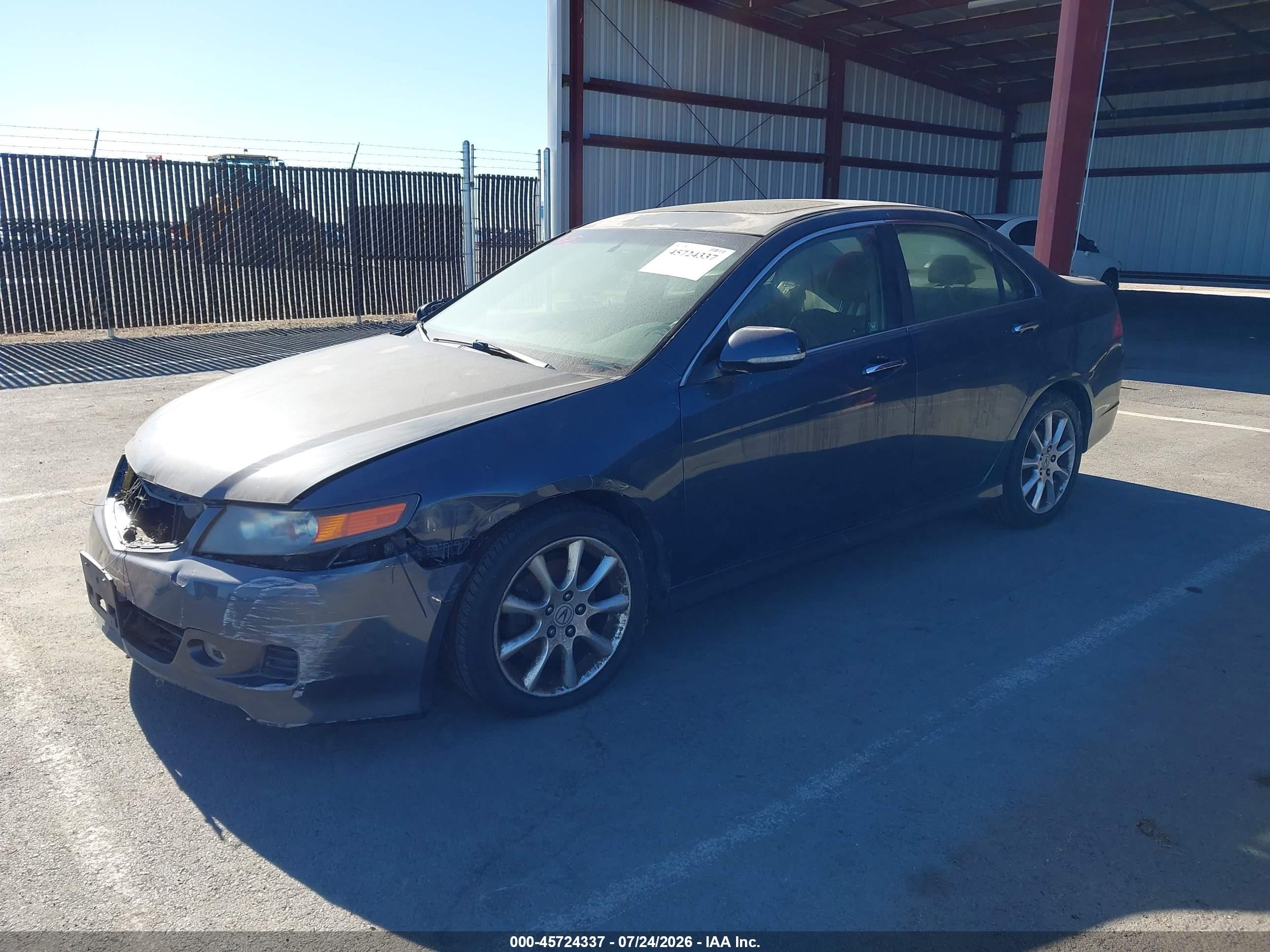 2007 Acura Tsx   Gray vin: JH4CL96807C013232