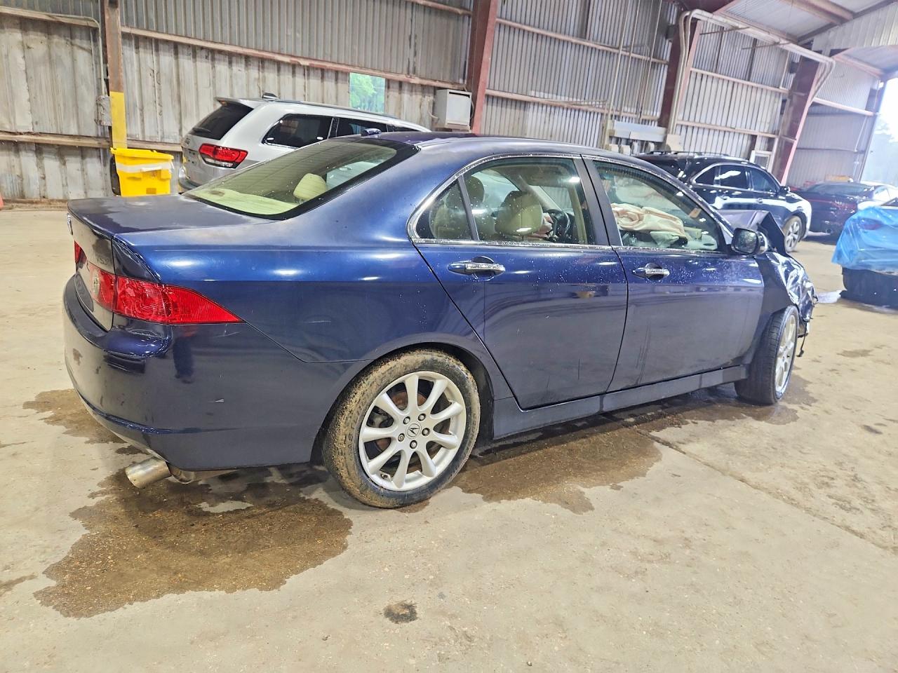 2007 Acura Tsx Blue vin: JH4CL96807C017801