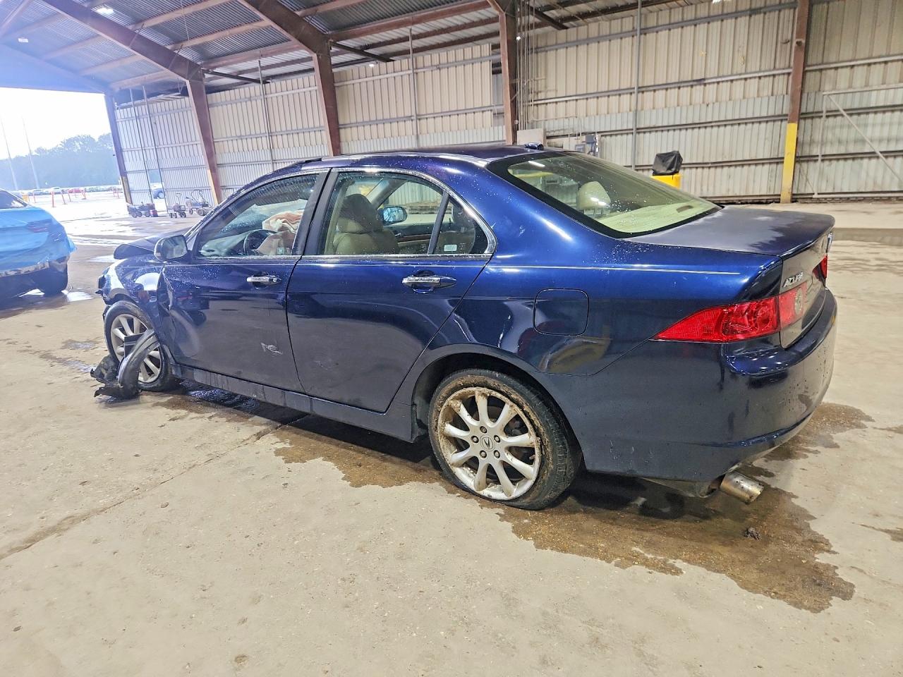 2007 Acura Tsx Blue vin: JH4CL96807C017801