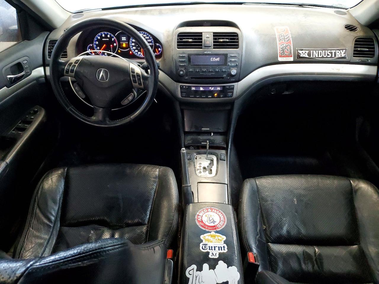 2007 Acura Tsx 4dr Black vin: JH4CL96807C801010