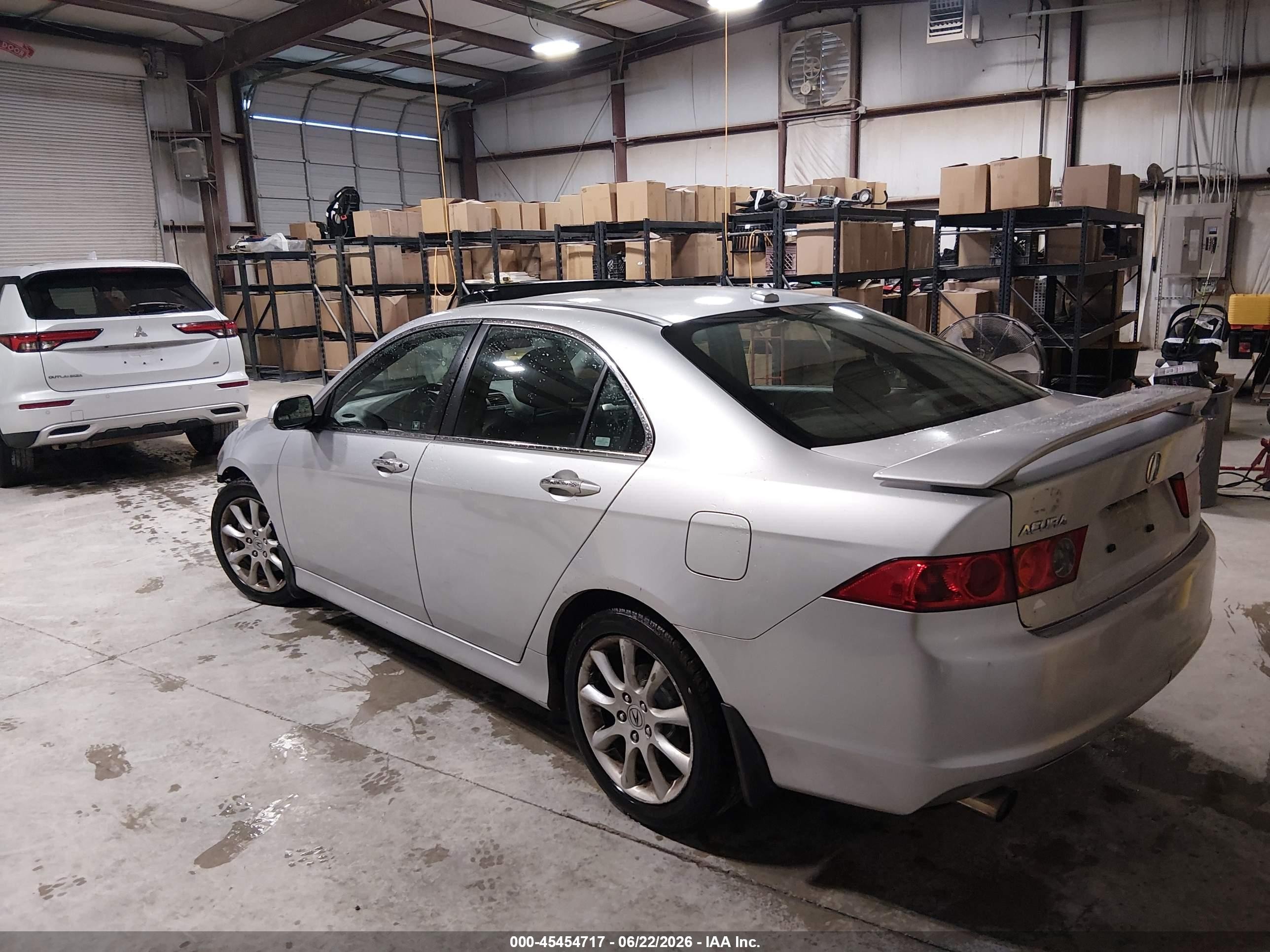 2008 Acura Tsx Silver vin: JH4CL96808C018125