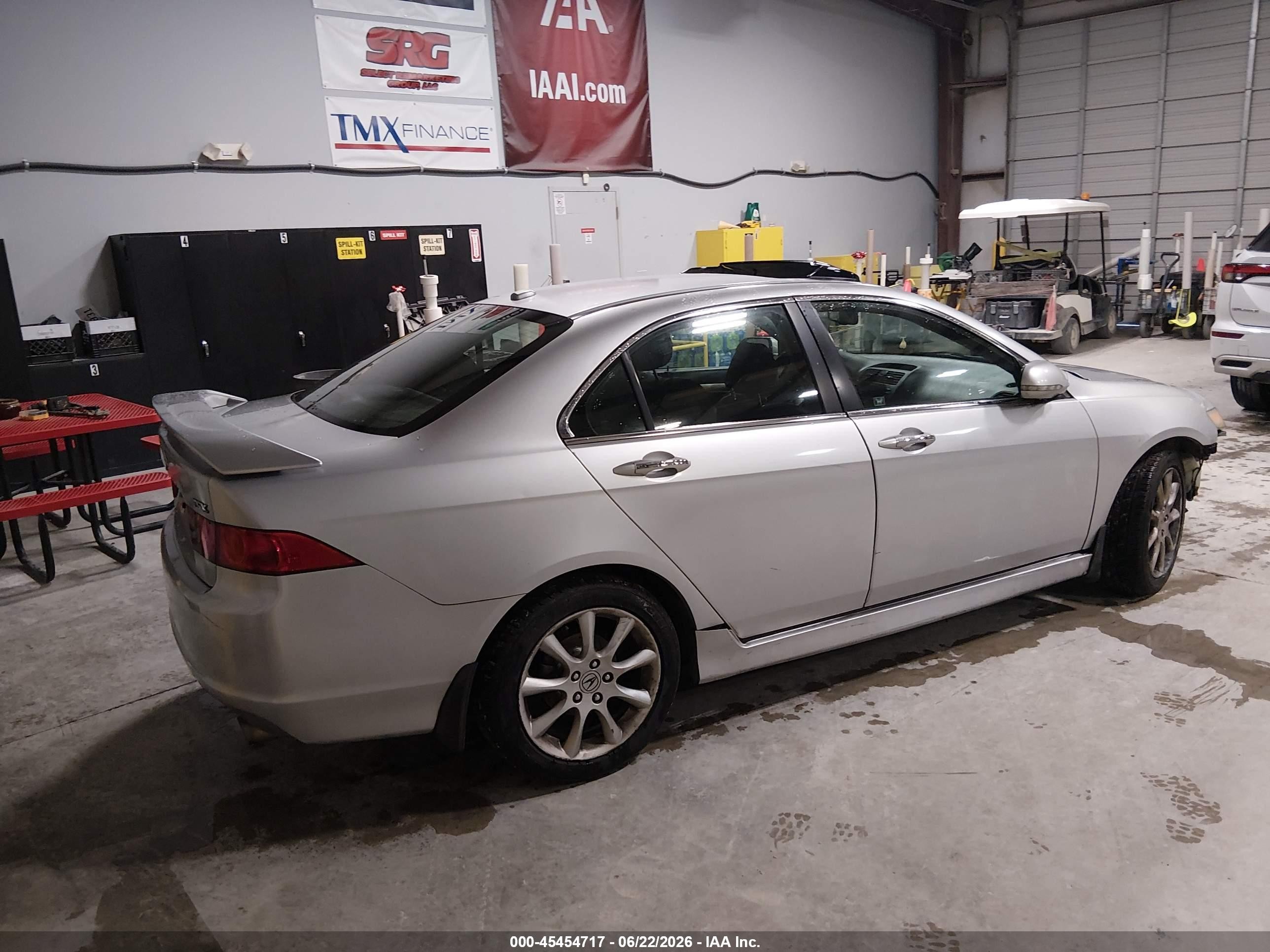 2008 Acura Tsx Silver vin: JH4CL96808C018125