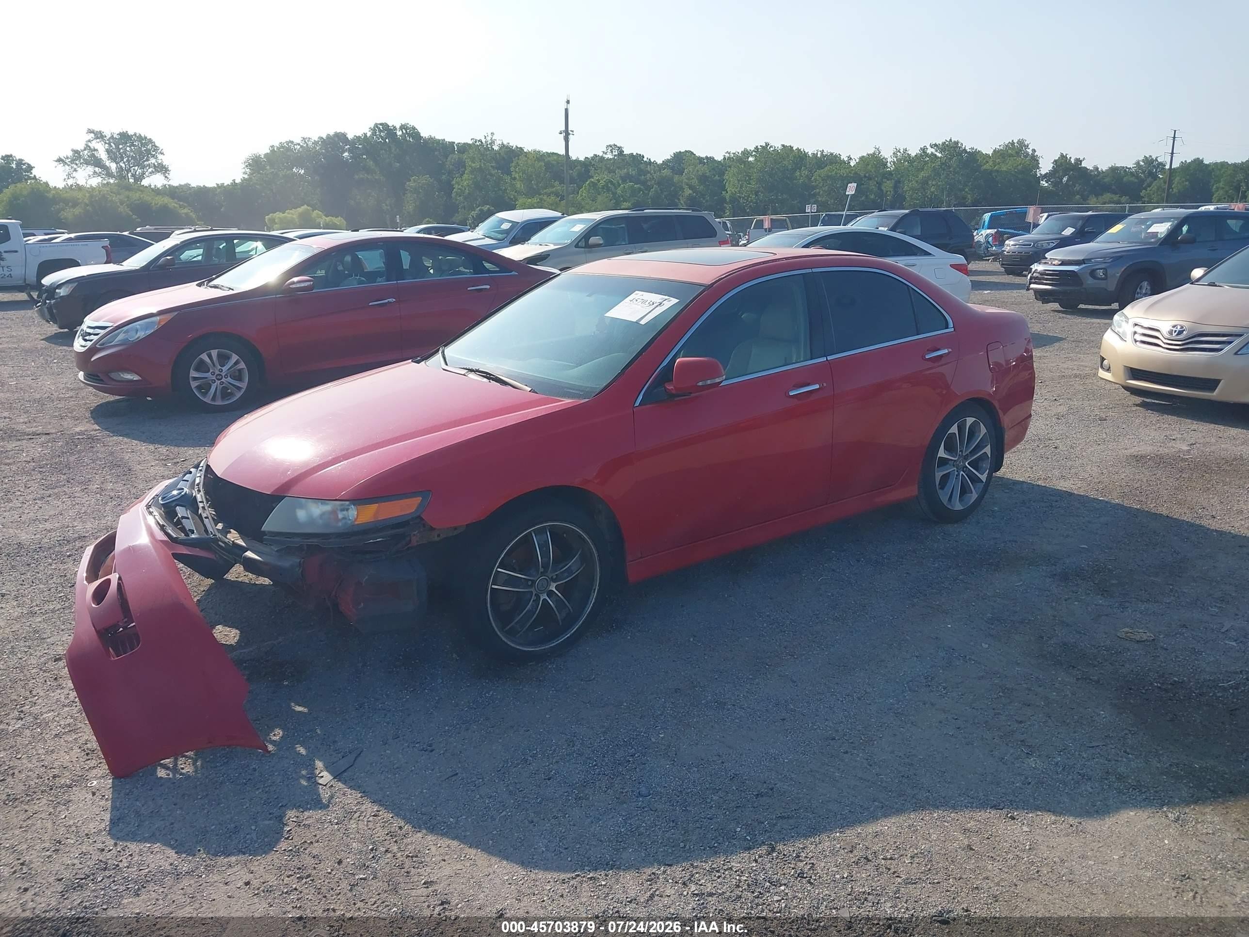 2008 Acura Tsx   Red vin: JH4CL96808C018965