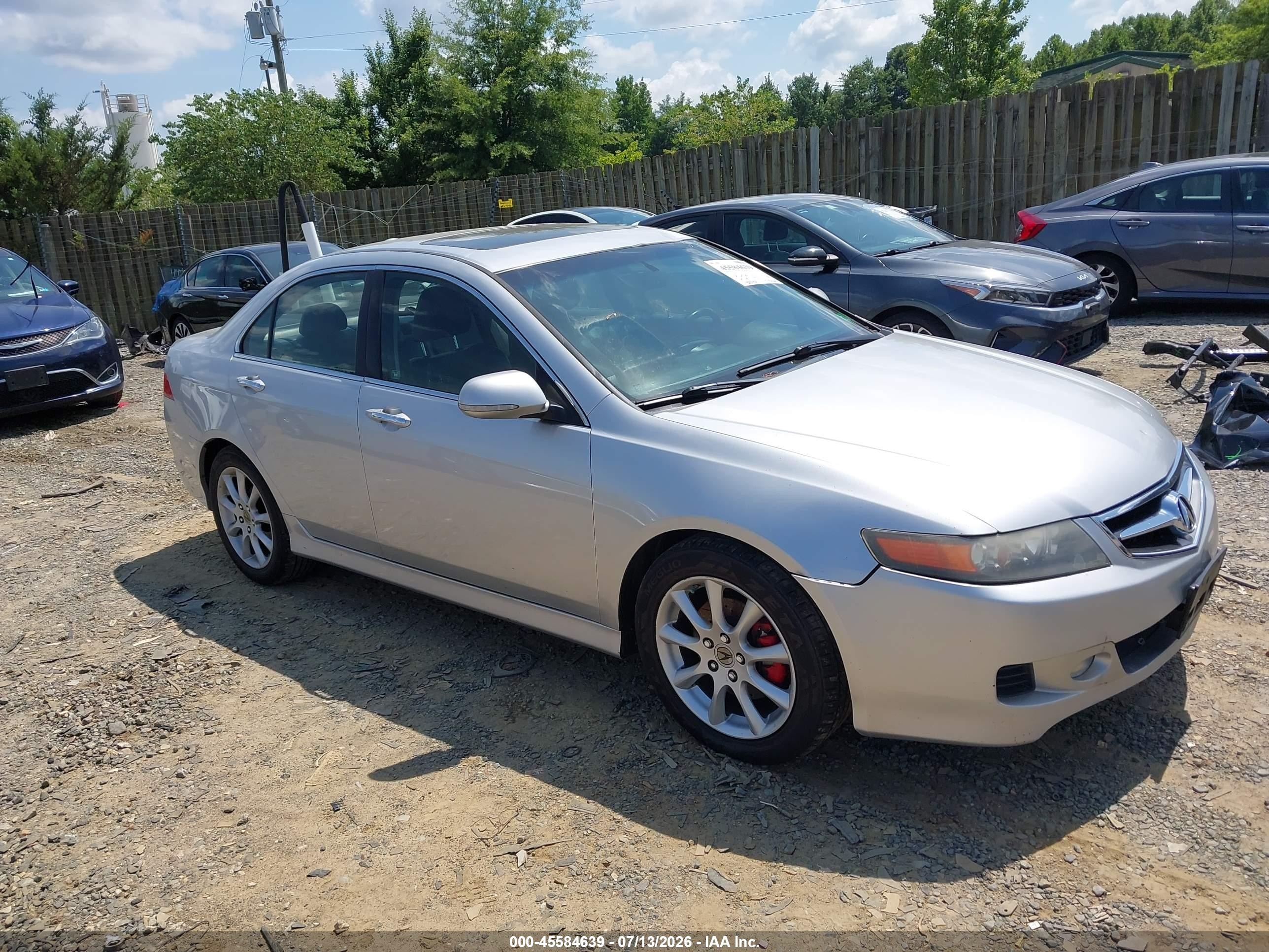 2008 Acura Tsx   Silver vin: JH4CL96808C021395