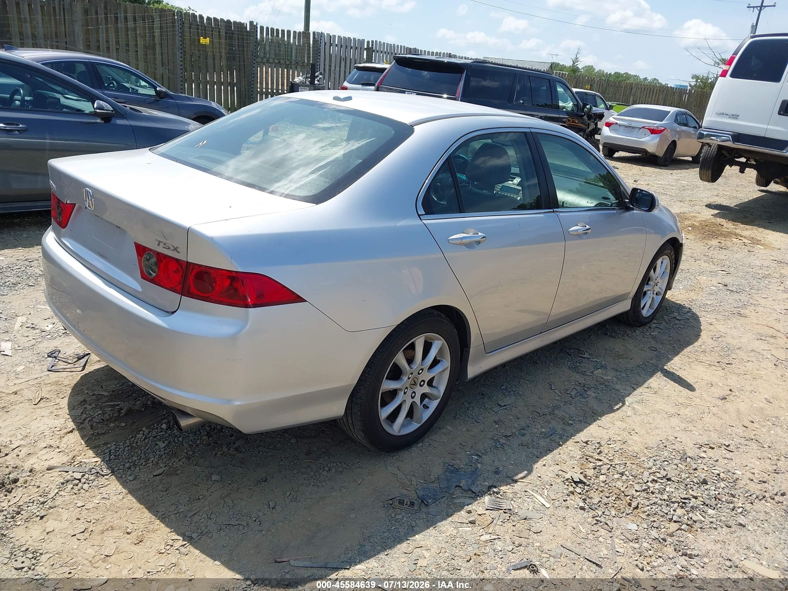 2008 Acura Tsx   Silver vin: JH4CL96808C021395