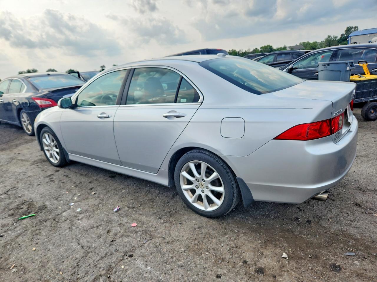 2008 Acura Tsx Silver vin: JH4CL96808C021431