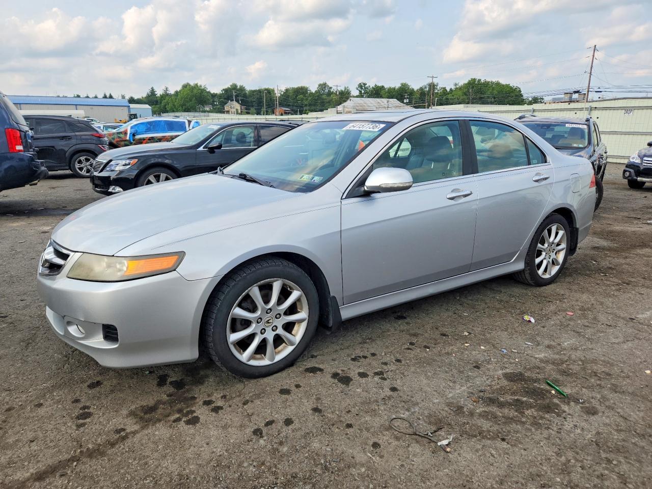 2008 Acura Tsx Silver vin: JH4CL96808C021431