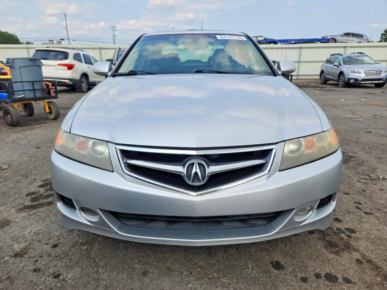 2008 Acura Tsx Silver vin: JH4CL96808C021431