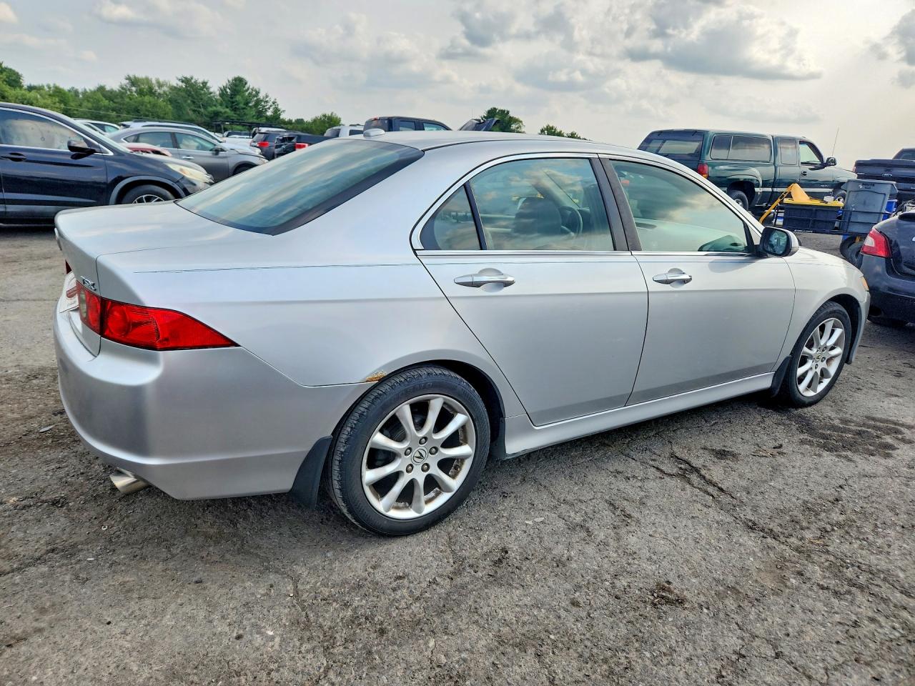 2008 Acura Tsx Silver vin: JH4CL96808C021431