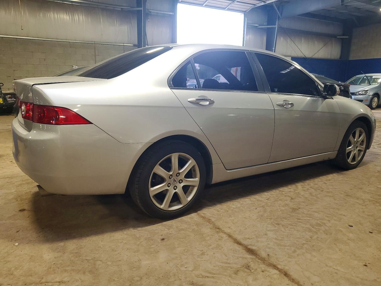 2004 Acura Tsx Silver vin: JH4CL96814C015499