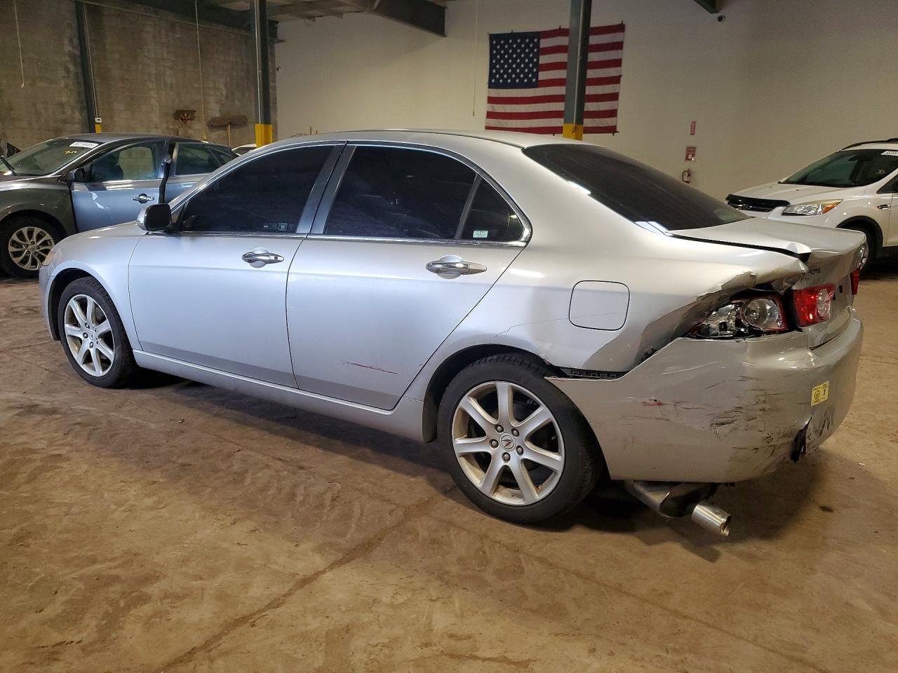 2004 Acura Tsx Silver vin: JH4CL96814C015499